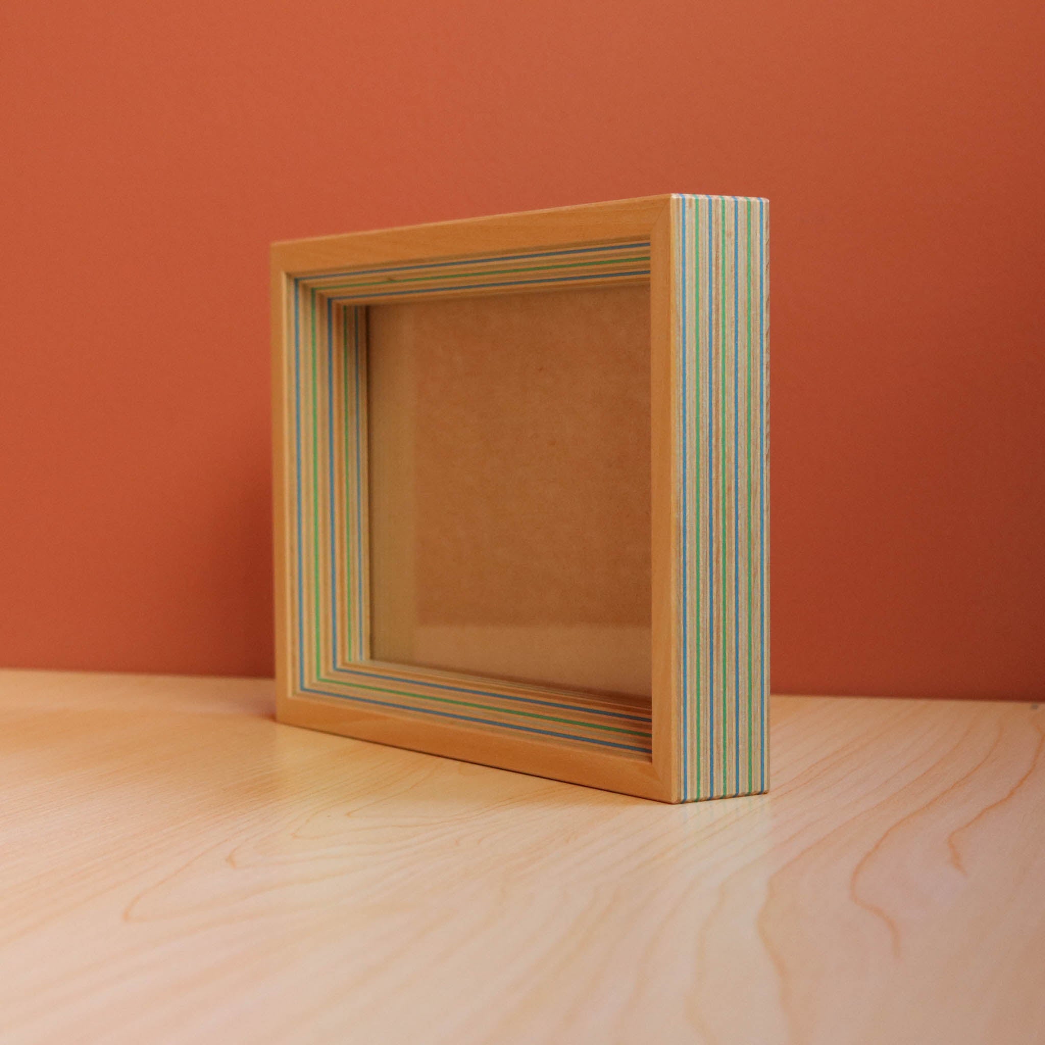 木工品 フォトフレーム | PW frame S1 | blue-green | PLYWOOD laboratory