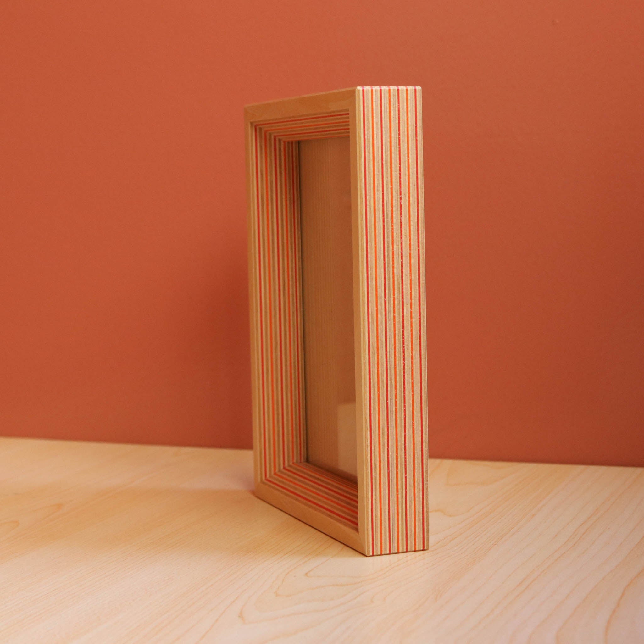 木工品 フォトフレーム | PW frame S2 | red-orange | PLYWOOD laboratory