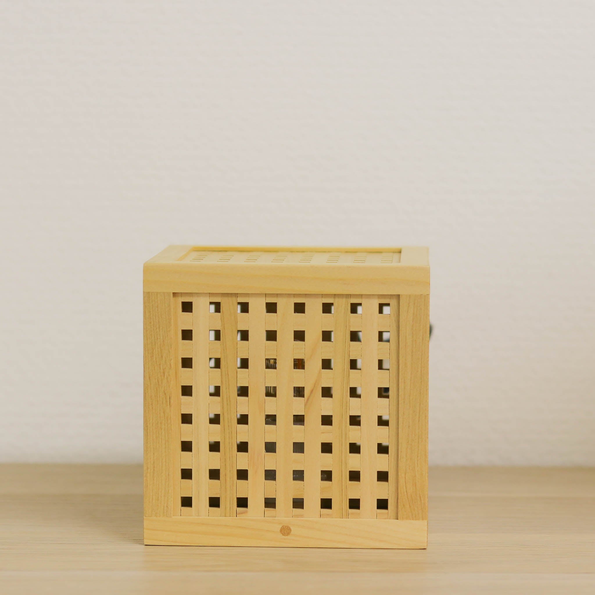 組子細工 テーブルランプ | ひかりの小箱2 | 木のあかり