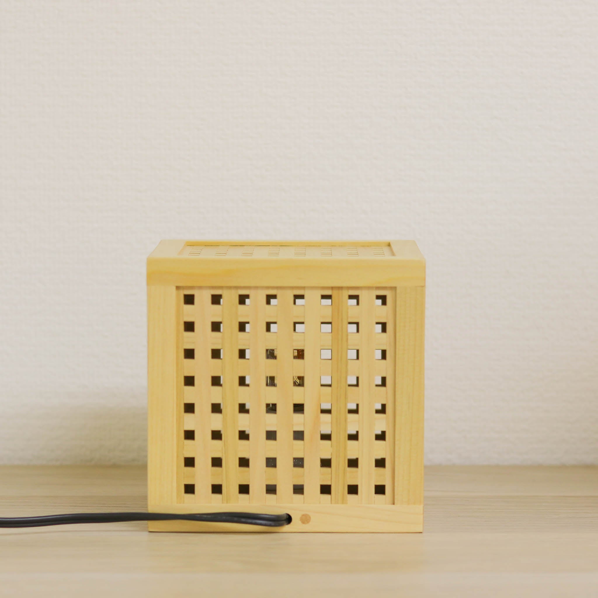 組子細工 テーブルランプ | ひかりの小箱2 | 木のあかり