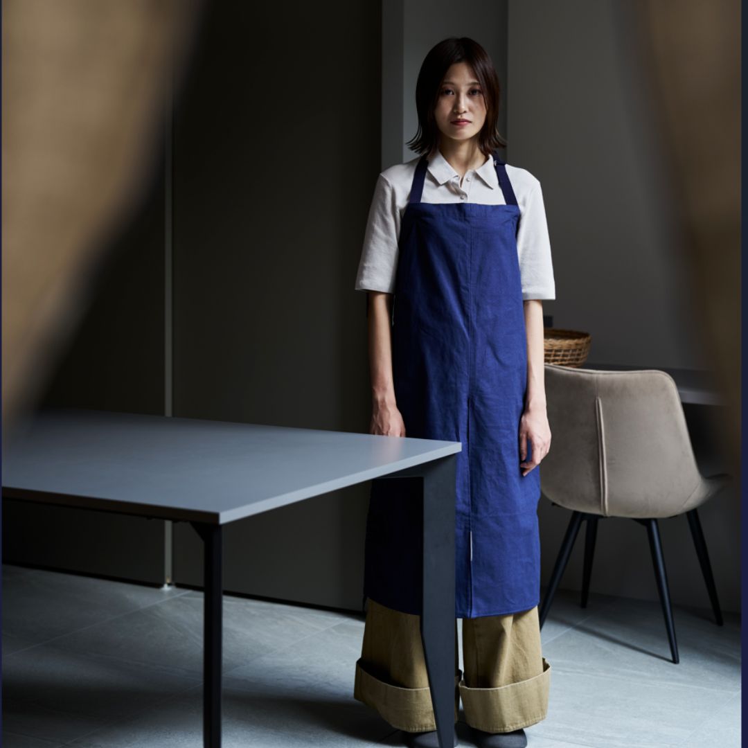 エプロン | MAKU. | 藍 AI | kiten.KYOTO