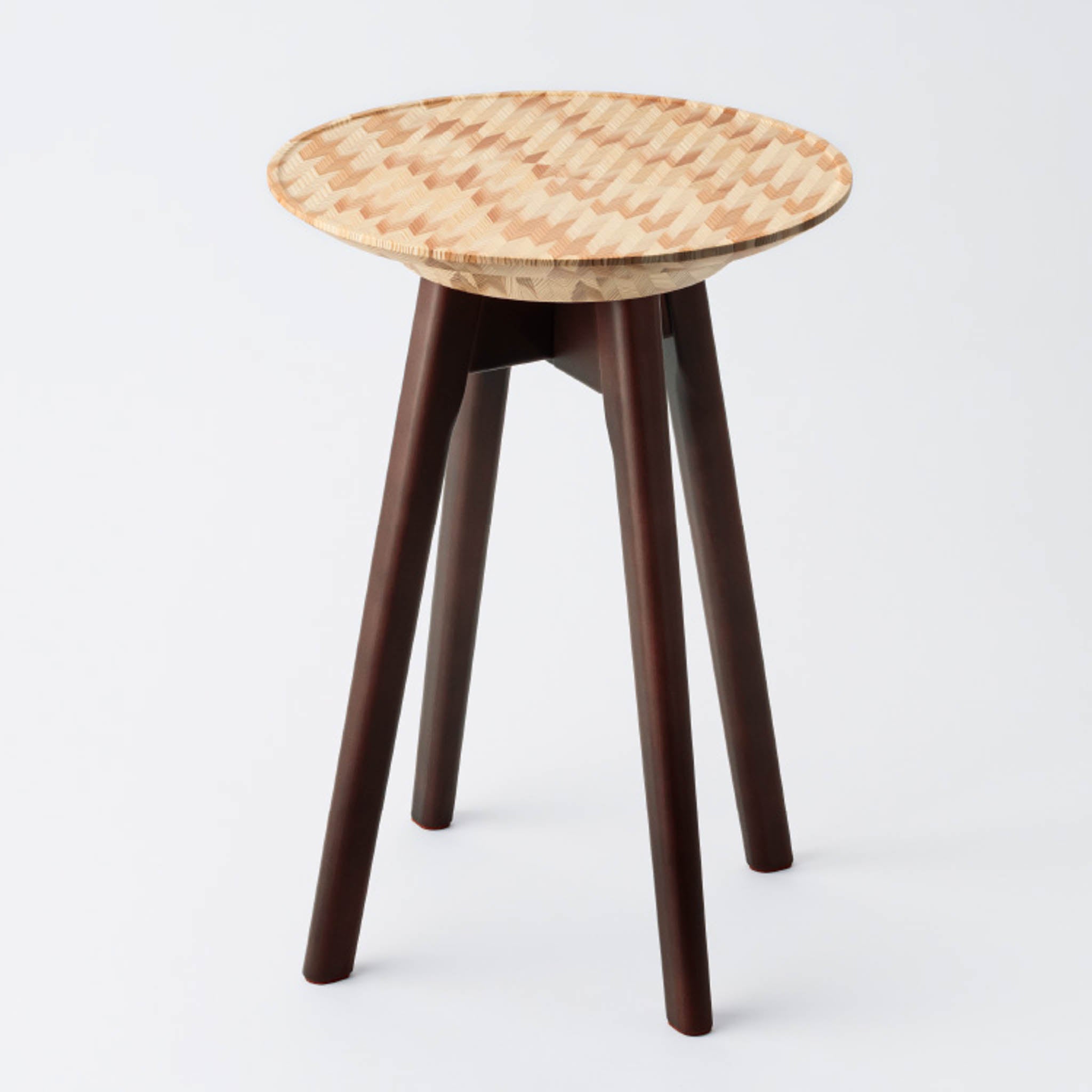 【廃番】木工製品 インテリア | STOOL&TRAY TABLE | 矢絣 | ミマツ工芸