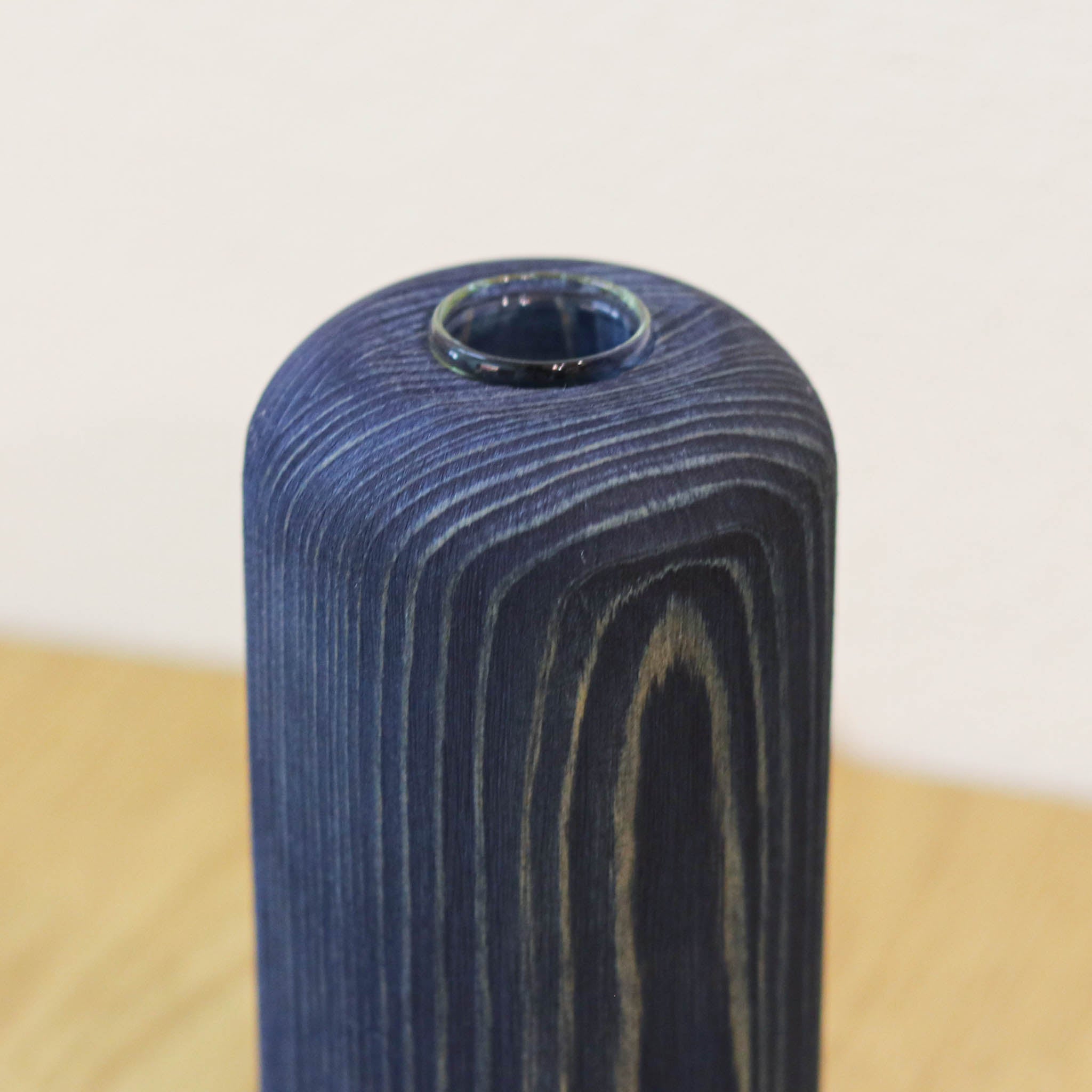 木工製品 花器 | 円筒 | 藍 M | ミマツ工芸