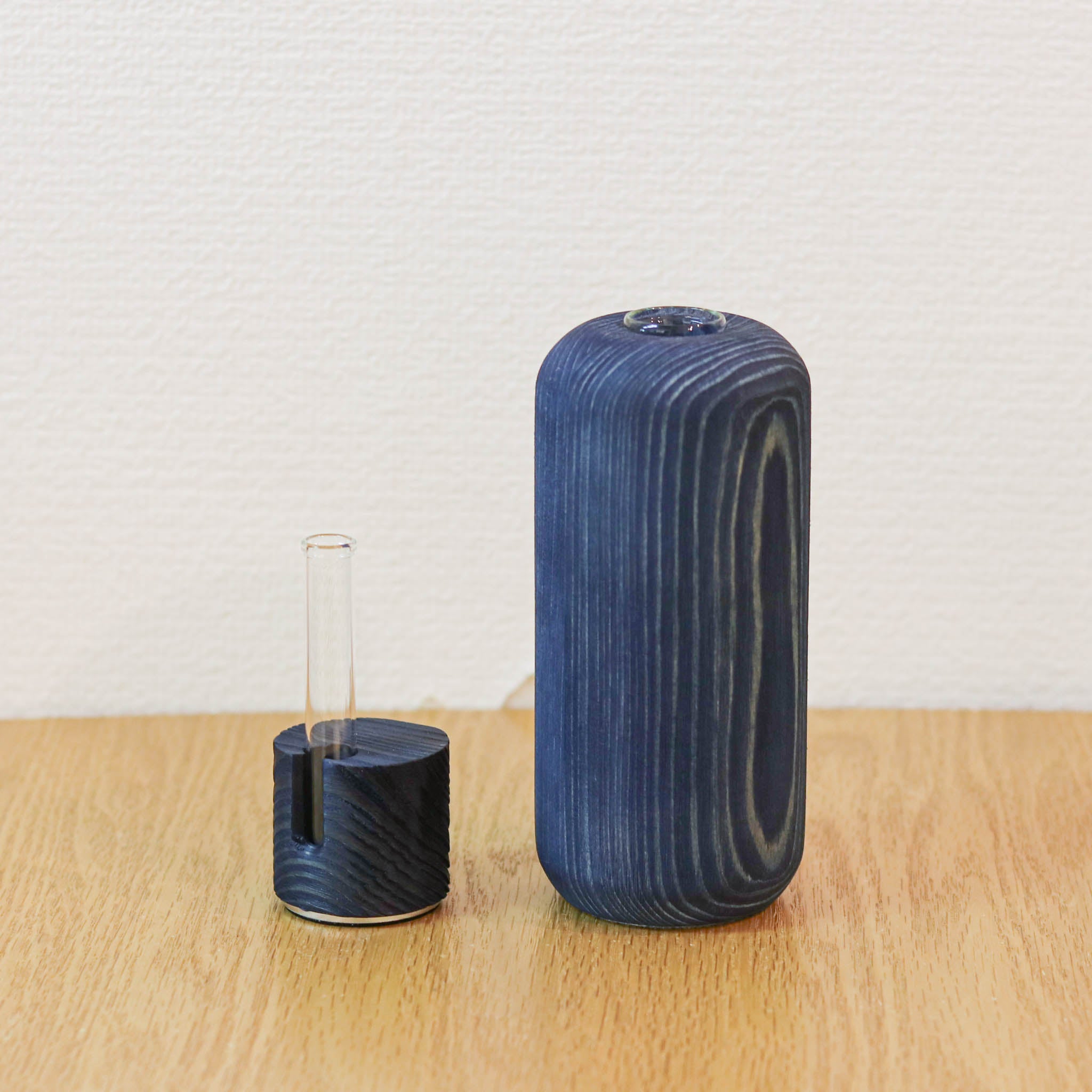 木工製品 花器 | 円筒 | 藍 M | ミマツ工芸