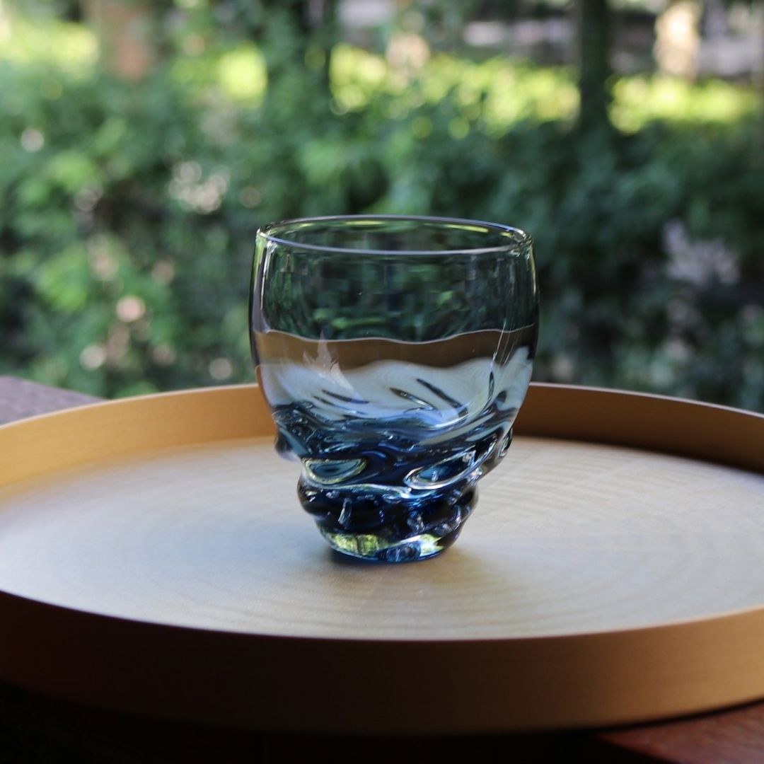 フリーグラス | 能登藍 のとブルー | 流 | 能登島ガラス工房