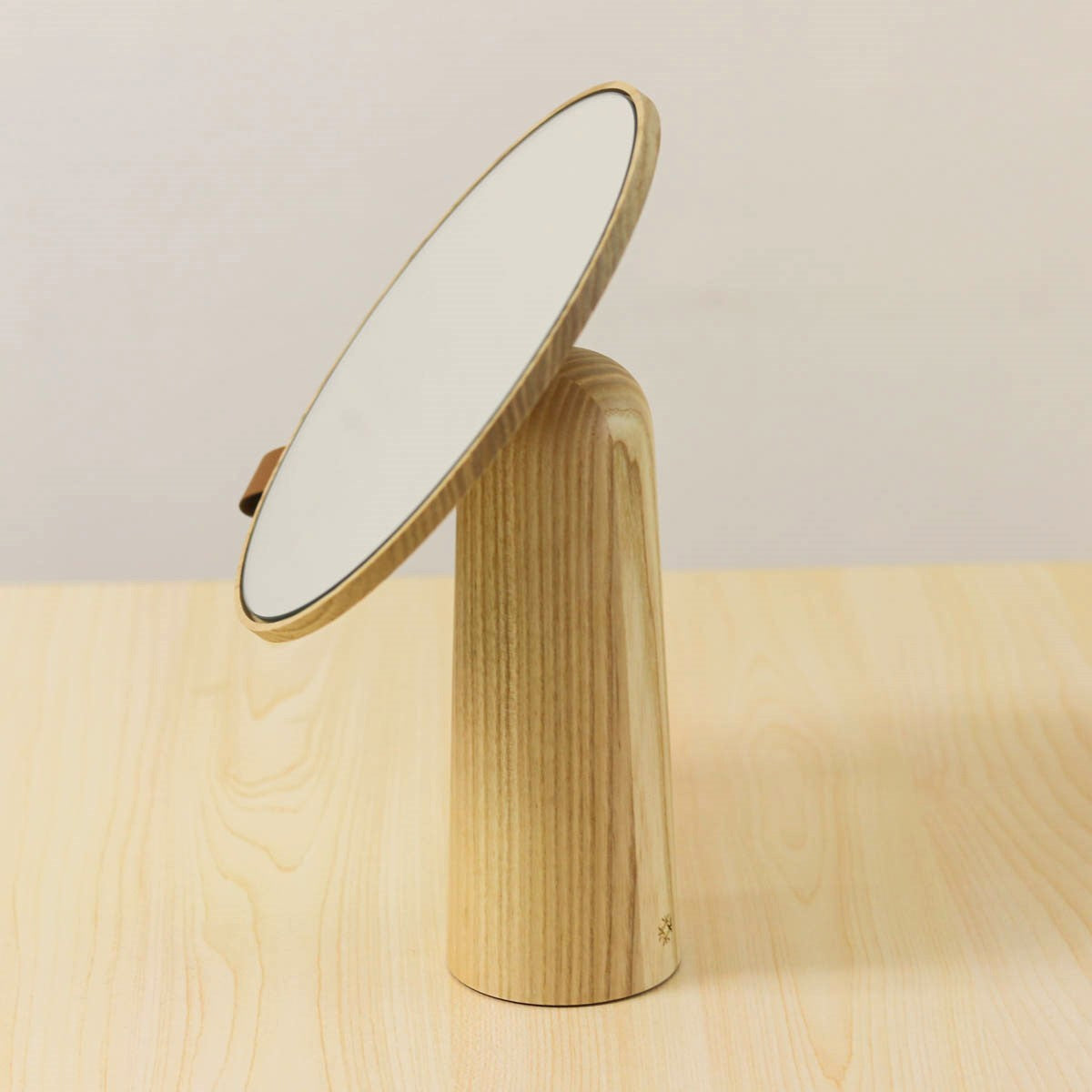 旭川クラフト 卓上ミラー | ピボットミラー | natural | ササキ工芸