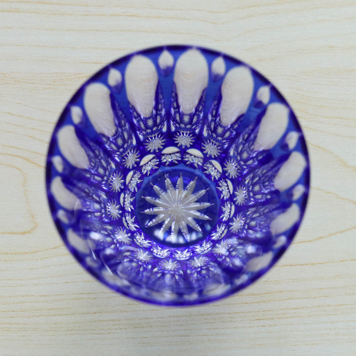 天満切子 フリーグラス | 雫 | 青 | 天満切子株式会社