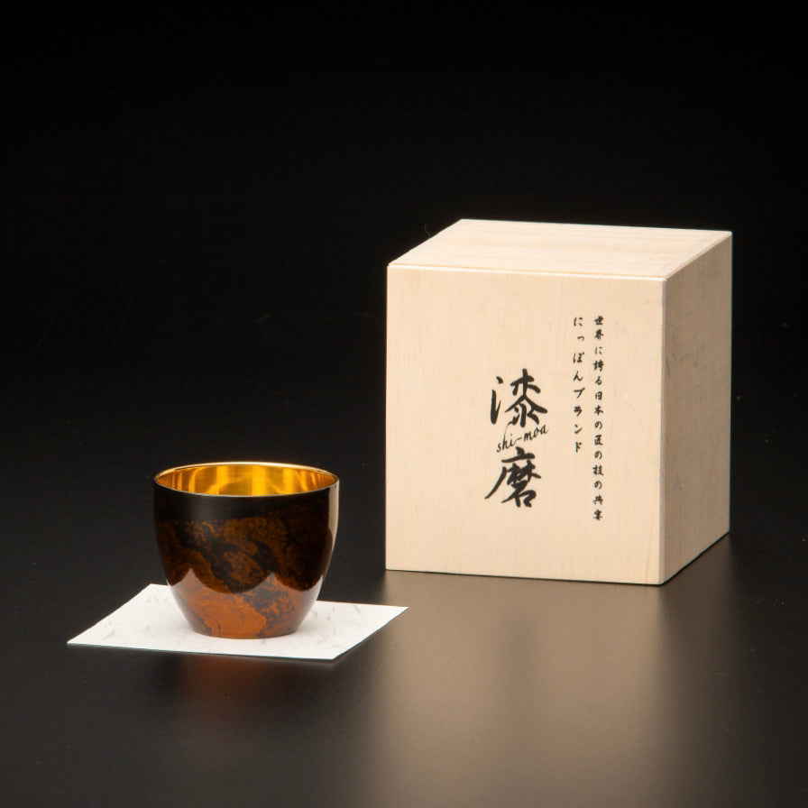山中塗 酒器 | 白檀 ぐい吞 | 黒 | ウチキ