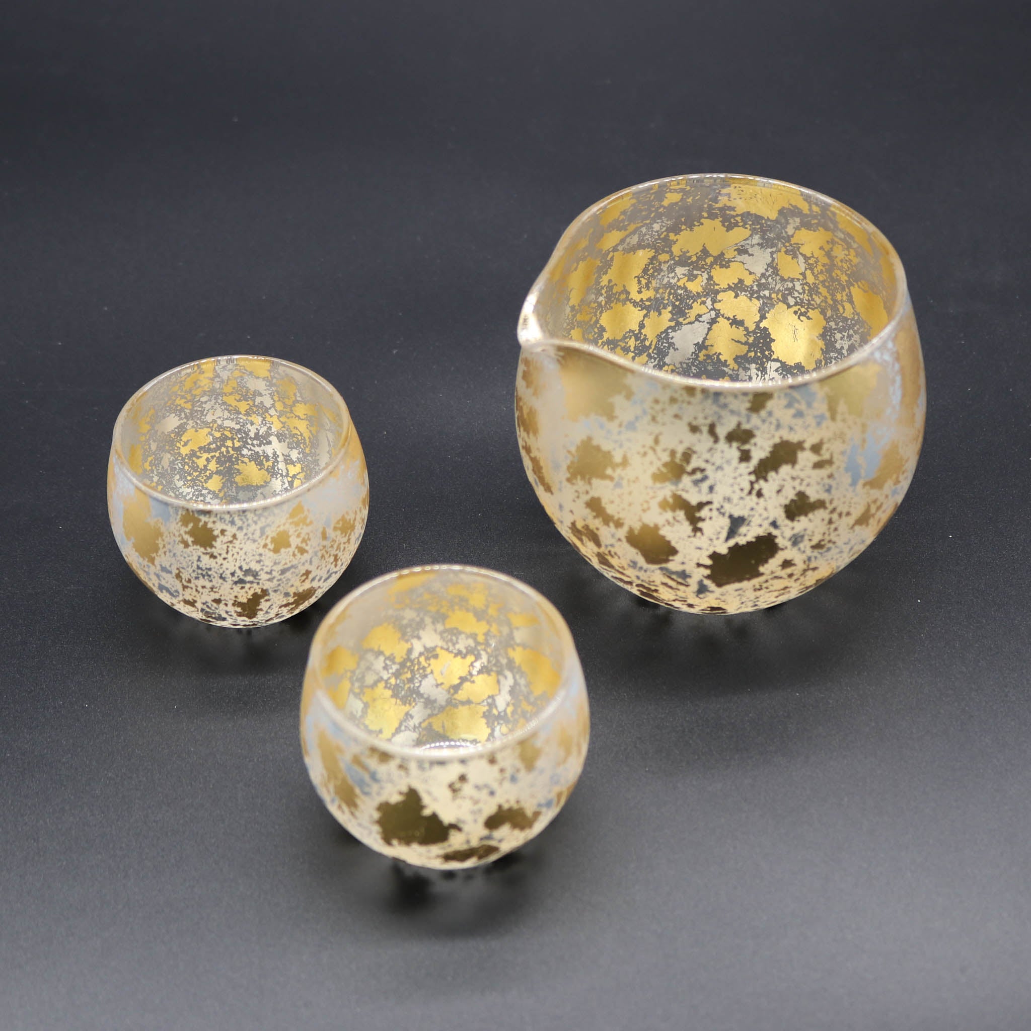 山中塗 酒器 | 喜箔グラス | 一合酒器セット | ウチキ