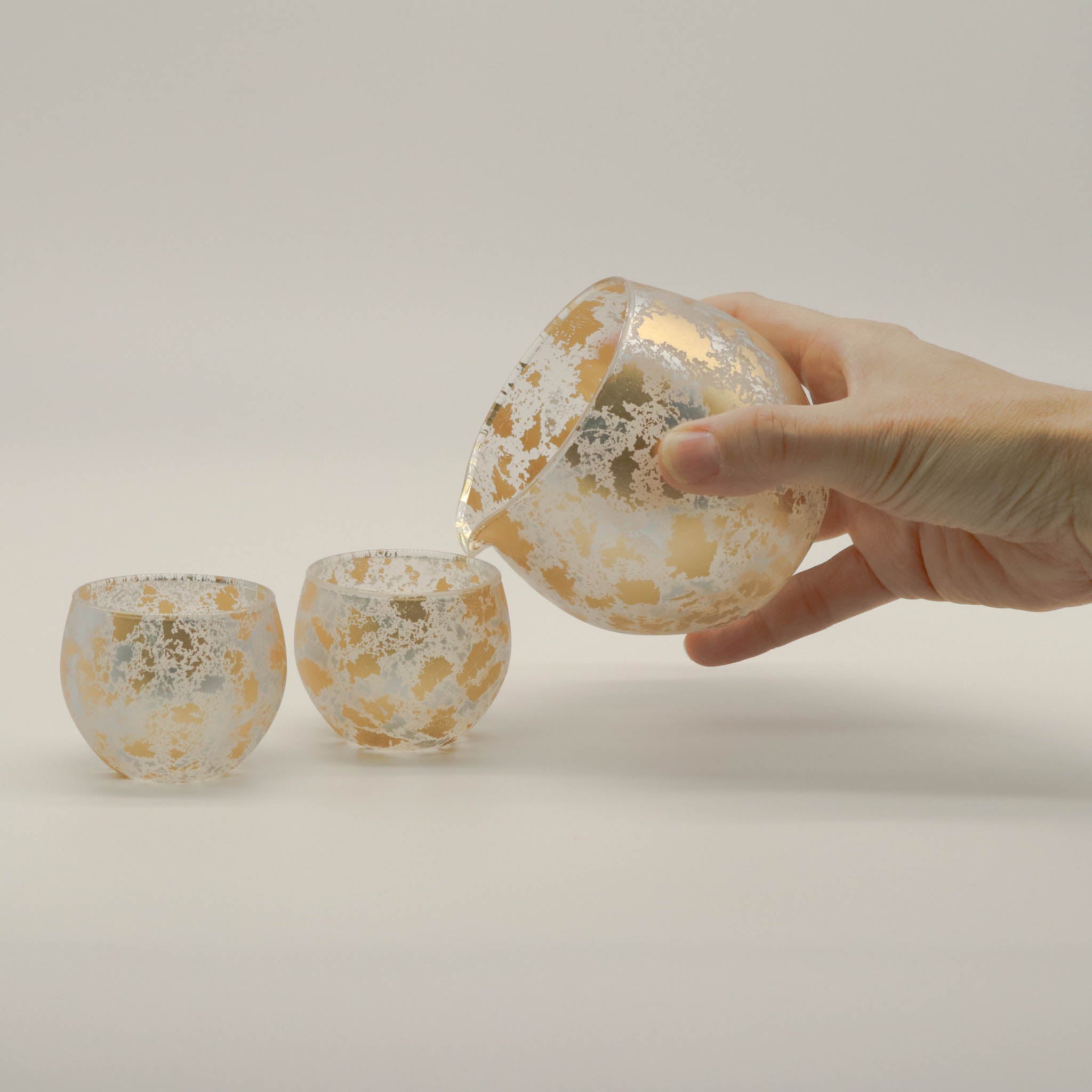 山中塗 酒器 | 喜箔グラス | 一合酒器セット | ウチキ