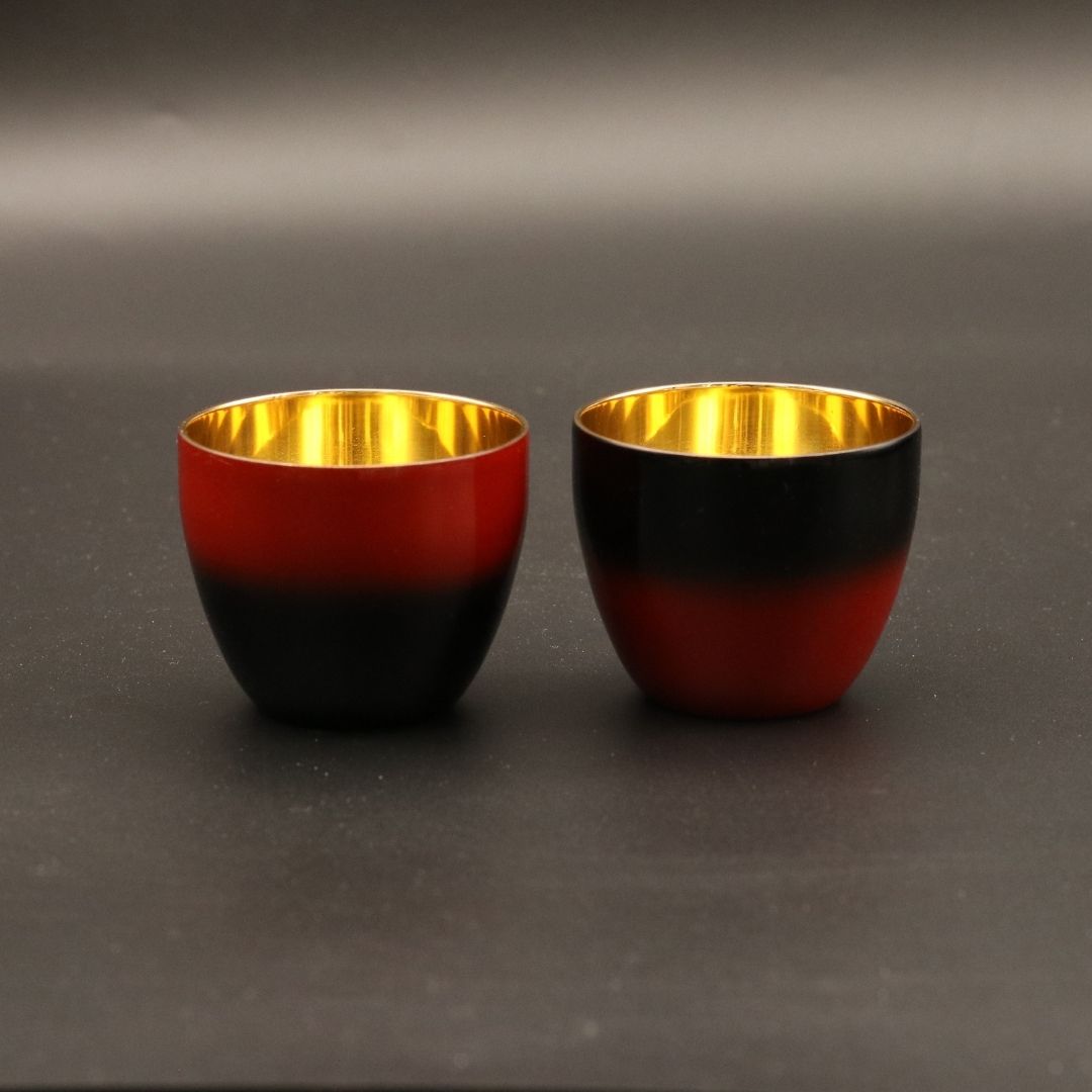 山中塗 酒器 | 漆磨 | 黒彩 ぐい呑 | ウチキ