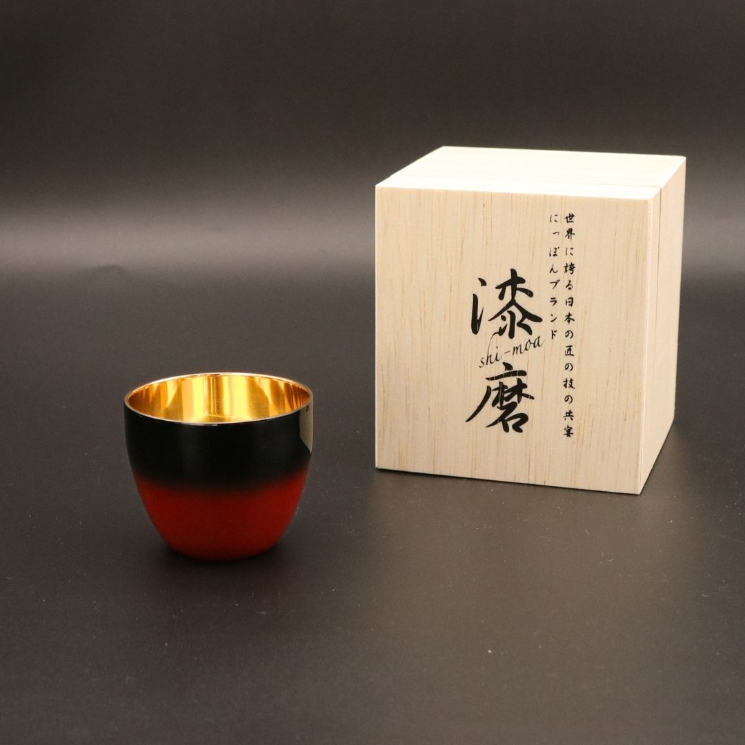 山中塗 酒器 | 漆磨 | 赤彩 ぐい呑 | ウチキ