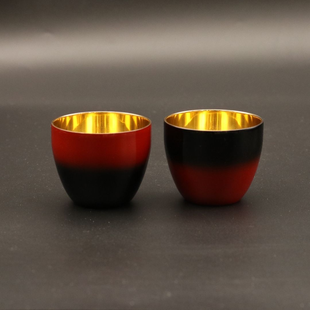 山中塗 酒器 | 漆磨 | 赤彩 ぐい呑 | ウチキ