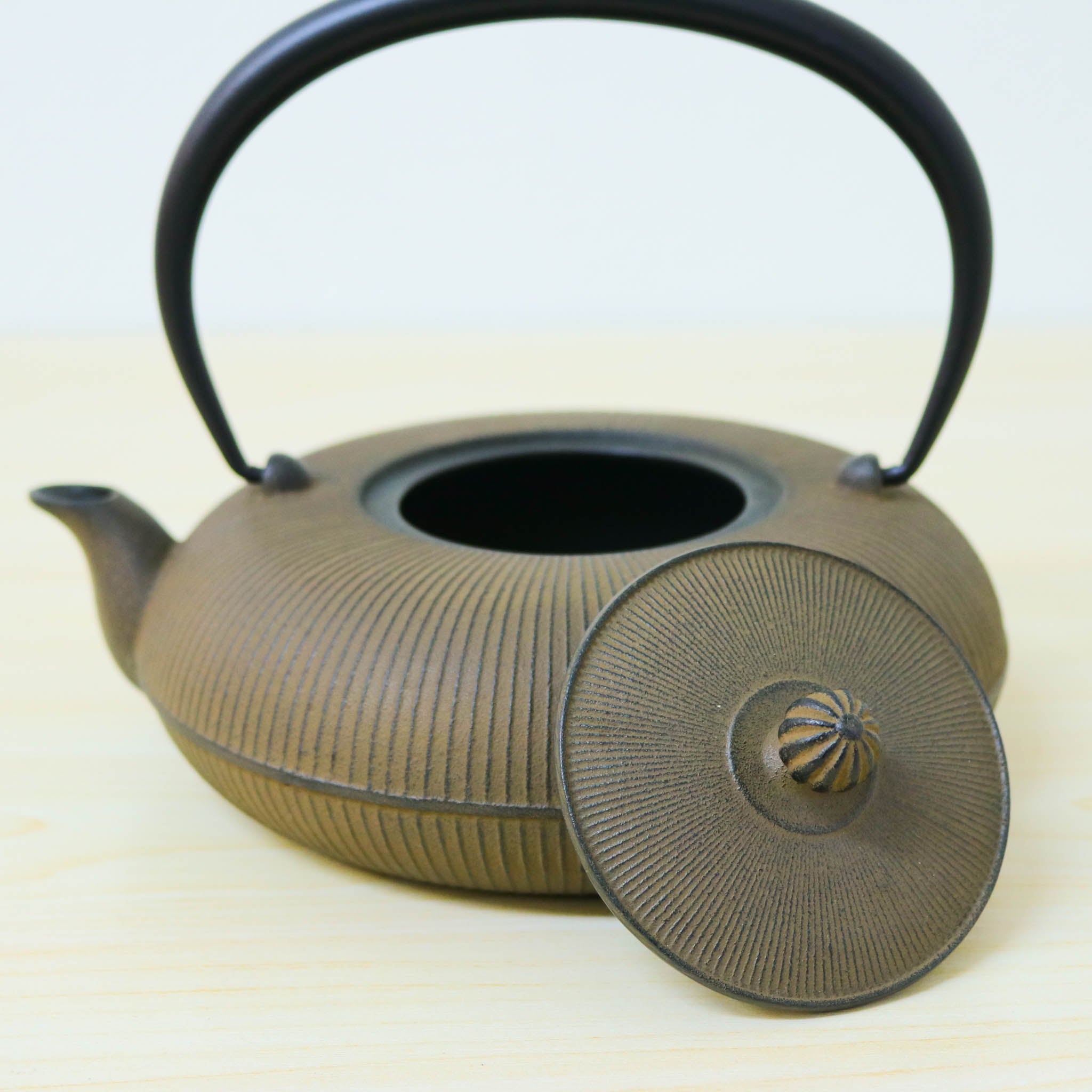 南部鉄器 鉄瓶 急須 | 立目 0.8L | ひさご色 | 及富