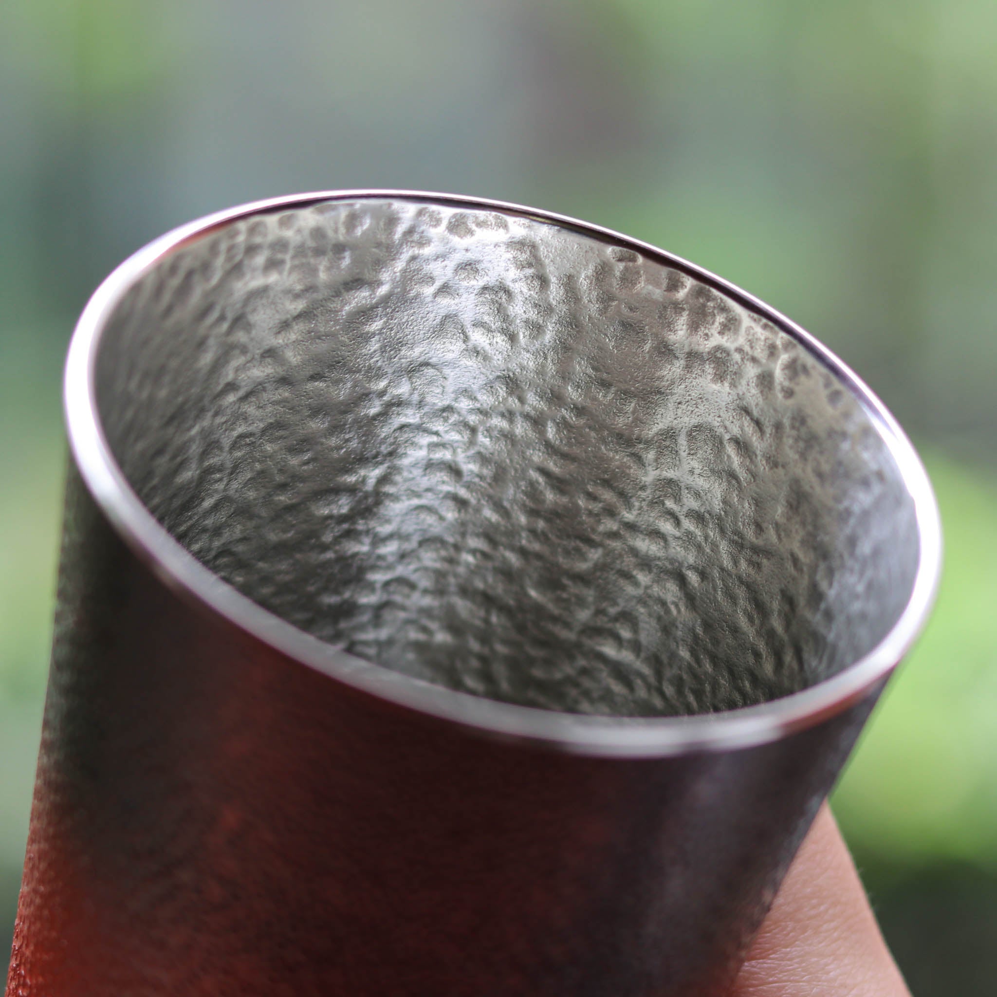 大阪浪華錫器 タンブラー | 津軽仕上げ 微粒面 | 黒 | 大阪錫器