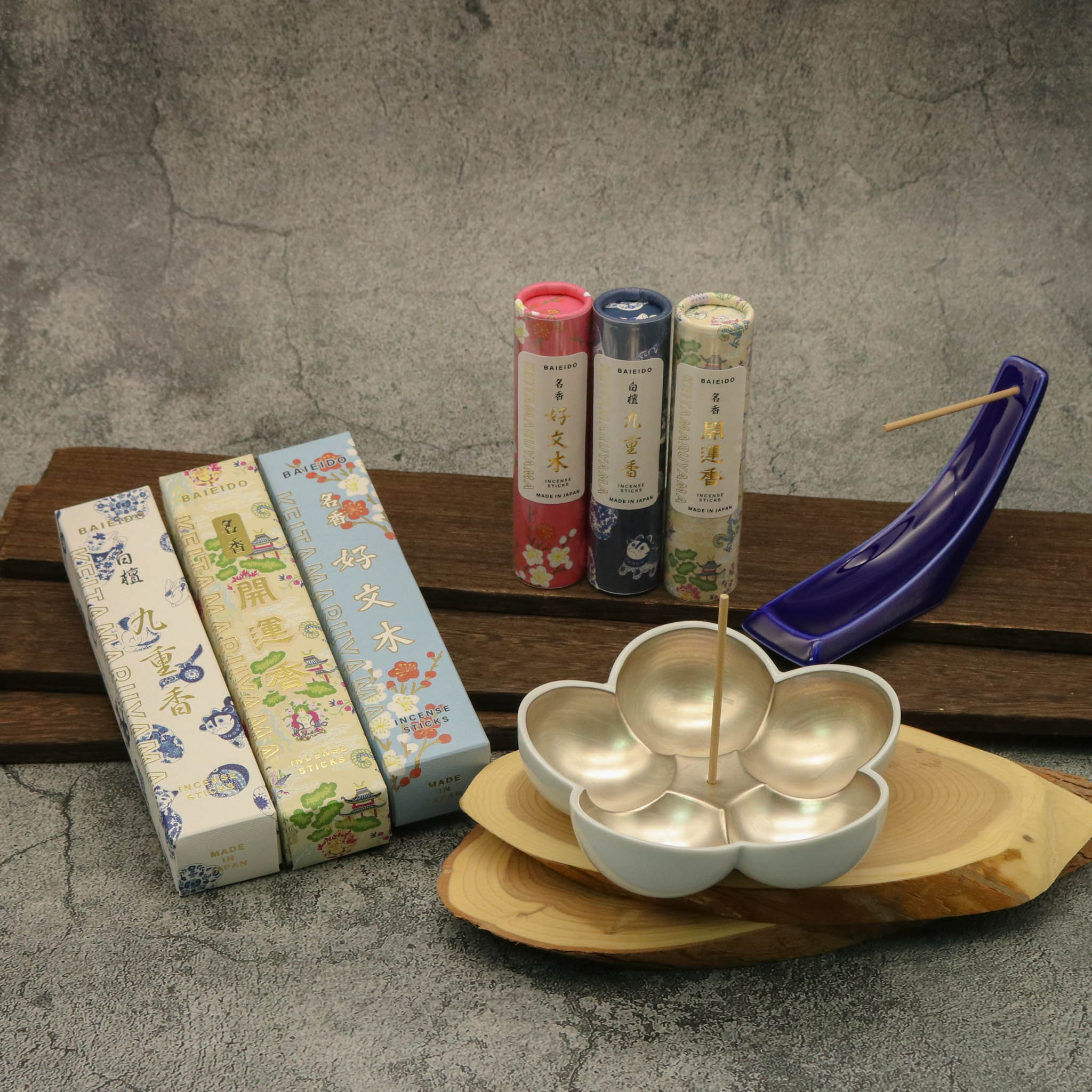 堺の線香 | KEITA MARUYAMA | 白檀九重香 紙筒 | 梅栄堂