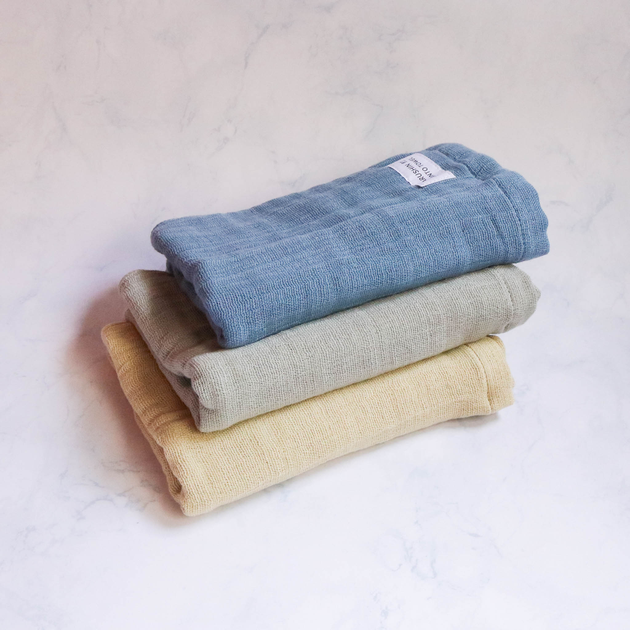 泉州タオル | ランダムガーゼ | フェイスタオルセット | MARUSHIN by SHINTO TOWEL