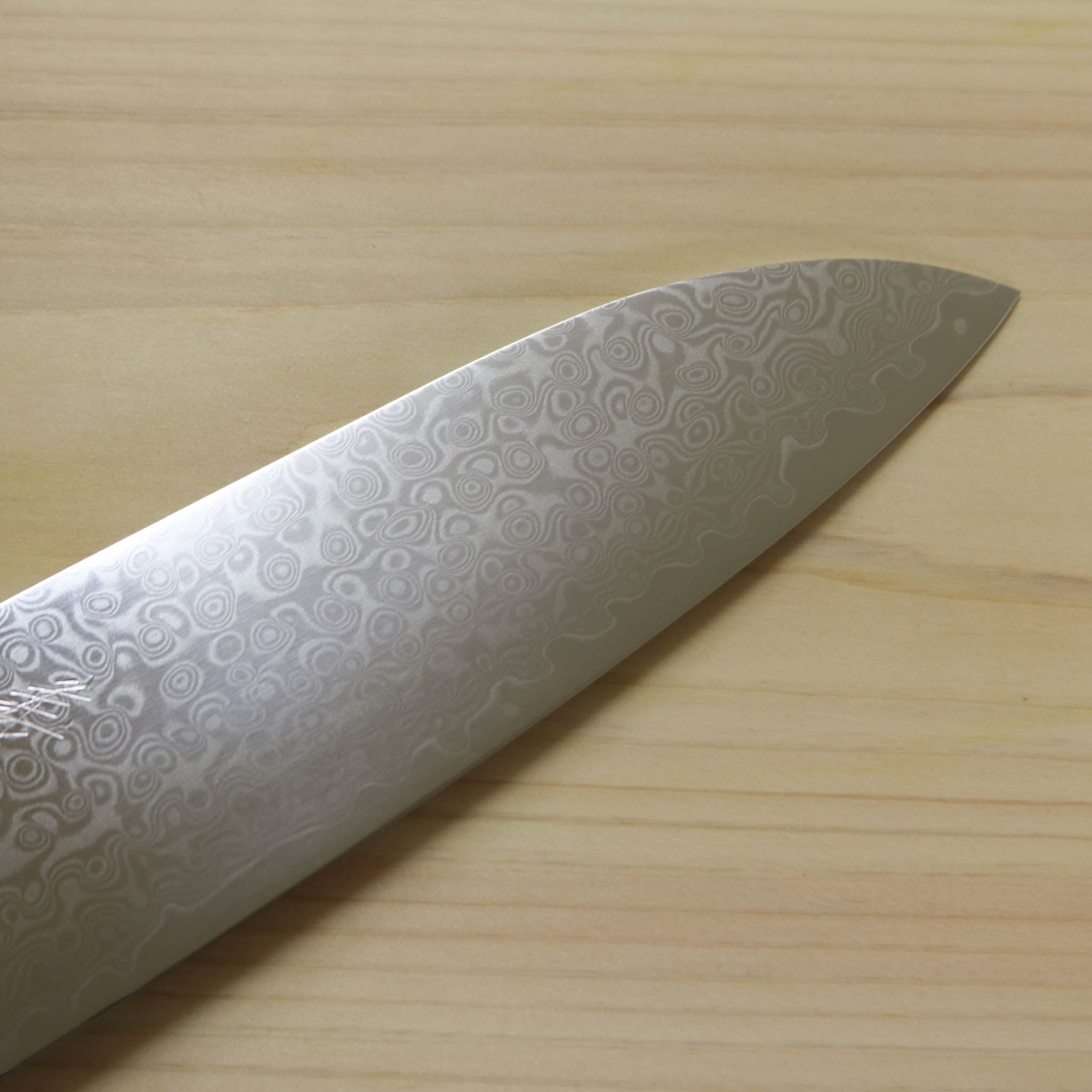 堺打刃物 包丁 | ダマスカス67層 三徳 18cm 両刃 | 暁ハンドル 桐箱入り | 山脇刃物製作所