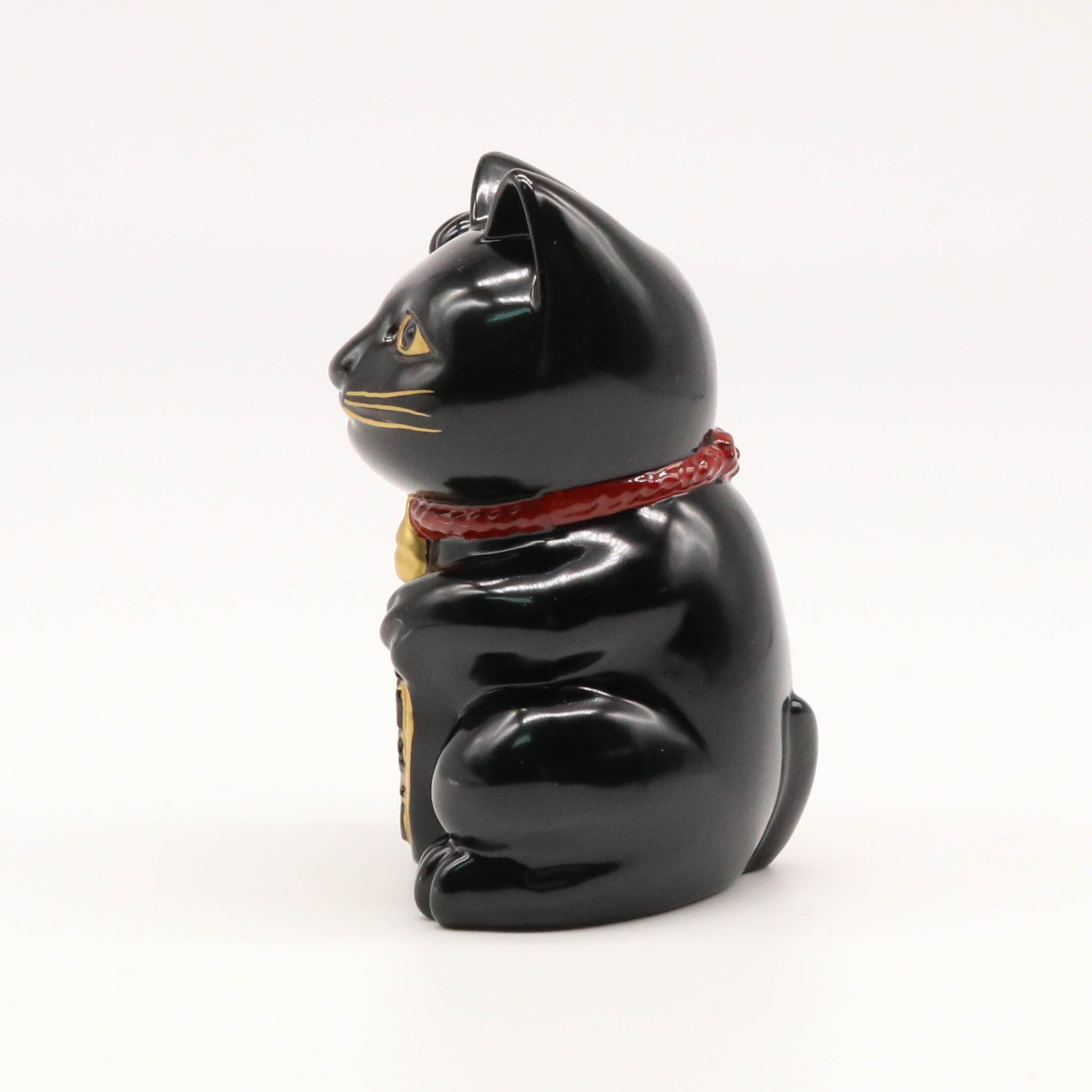 高岡銅器 | 招き猫 | 黒漆・金蒔絵仕上げ | 銀雅堂