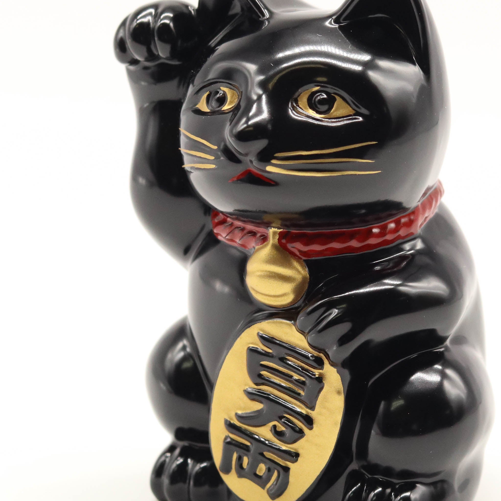 高岡銅器 | 招き猫 | 黒漆・金蒔絵仕上げ | 銀雅堂