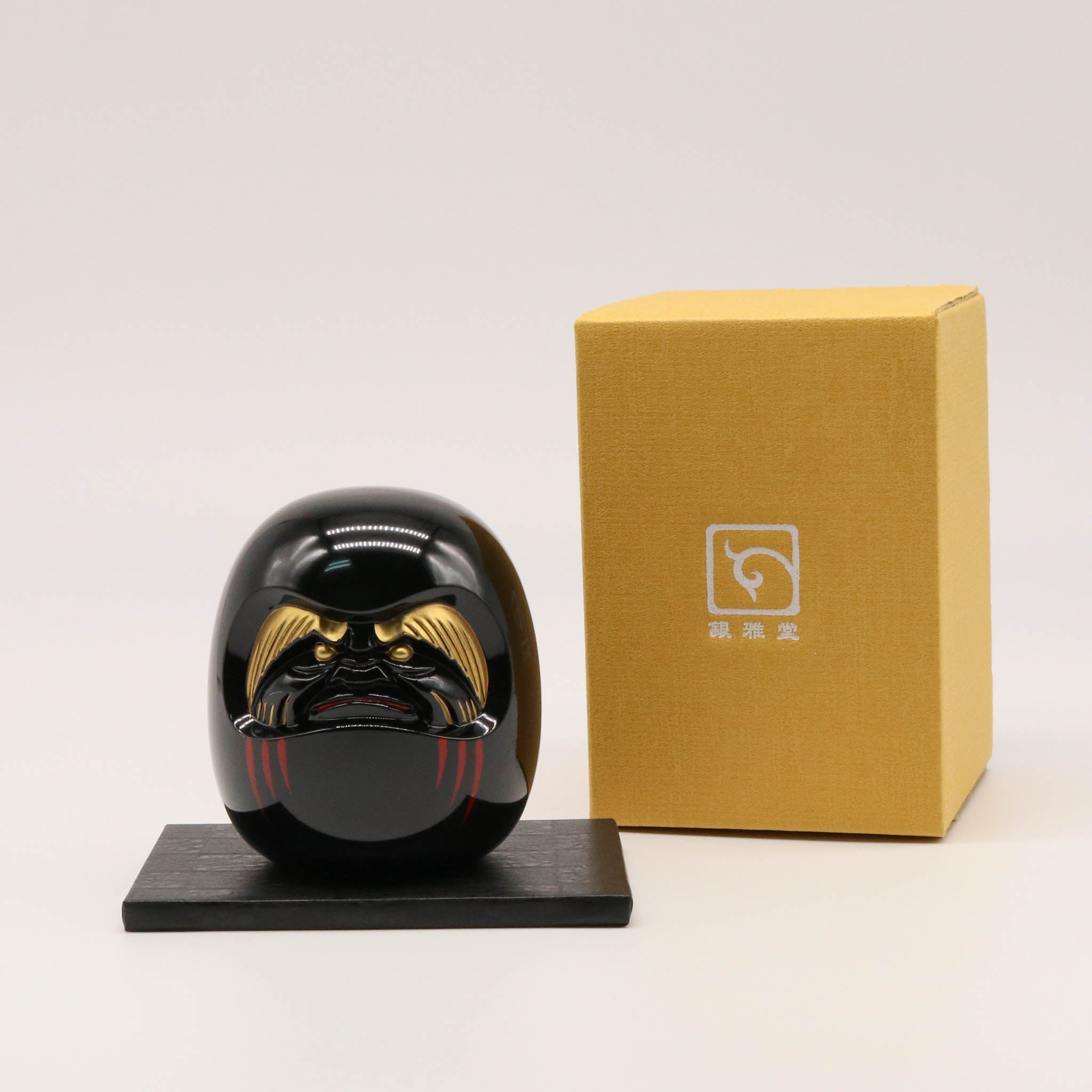 高岡銅器 | 達磨 | 黒漆・金蒔絵仕上げ | 銀雅堂