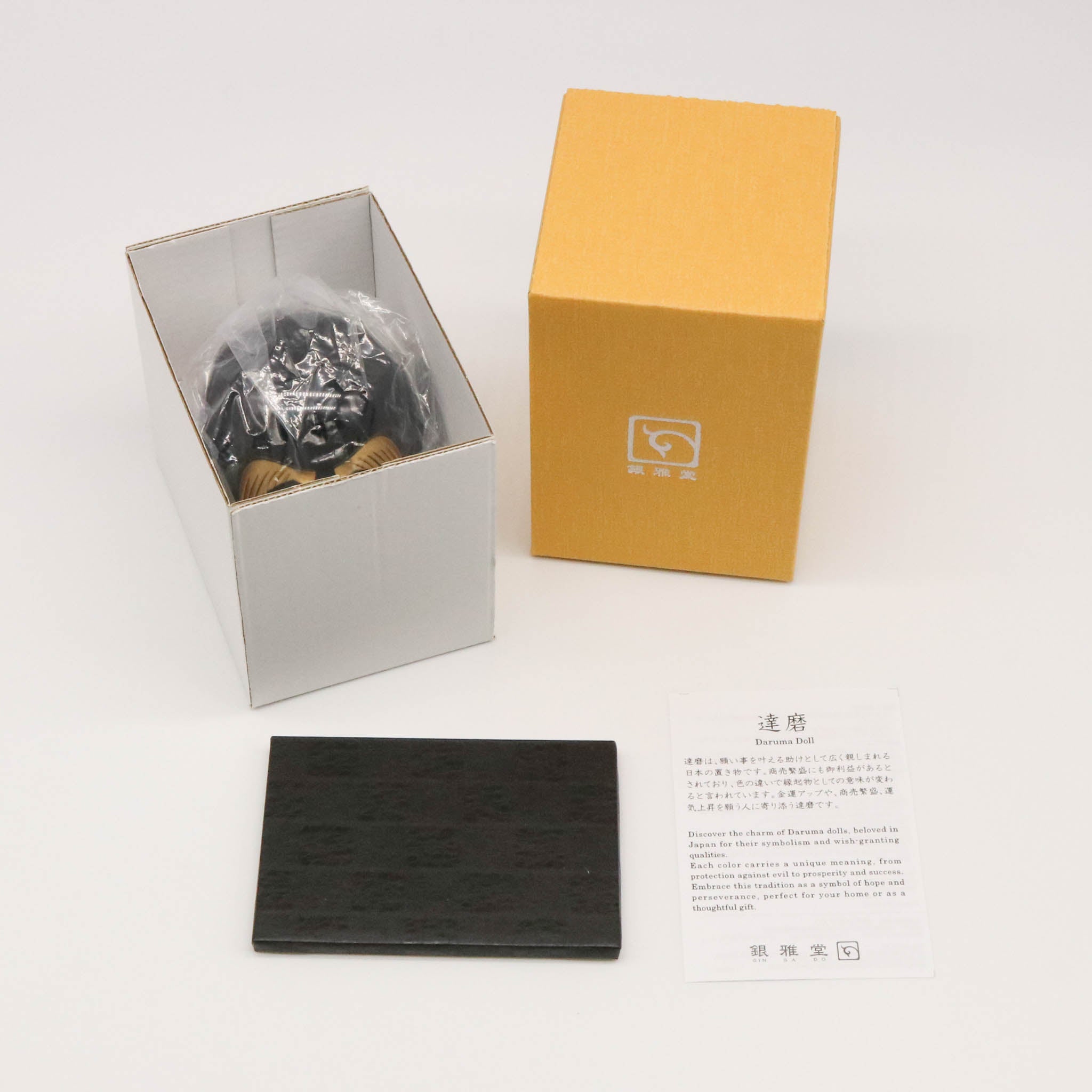 高岡銅器 | 達磨 | 黒漆・金蒔絵仕上げ | 銀雅堂