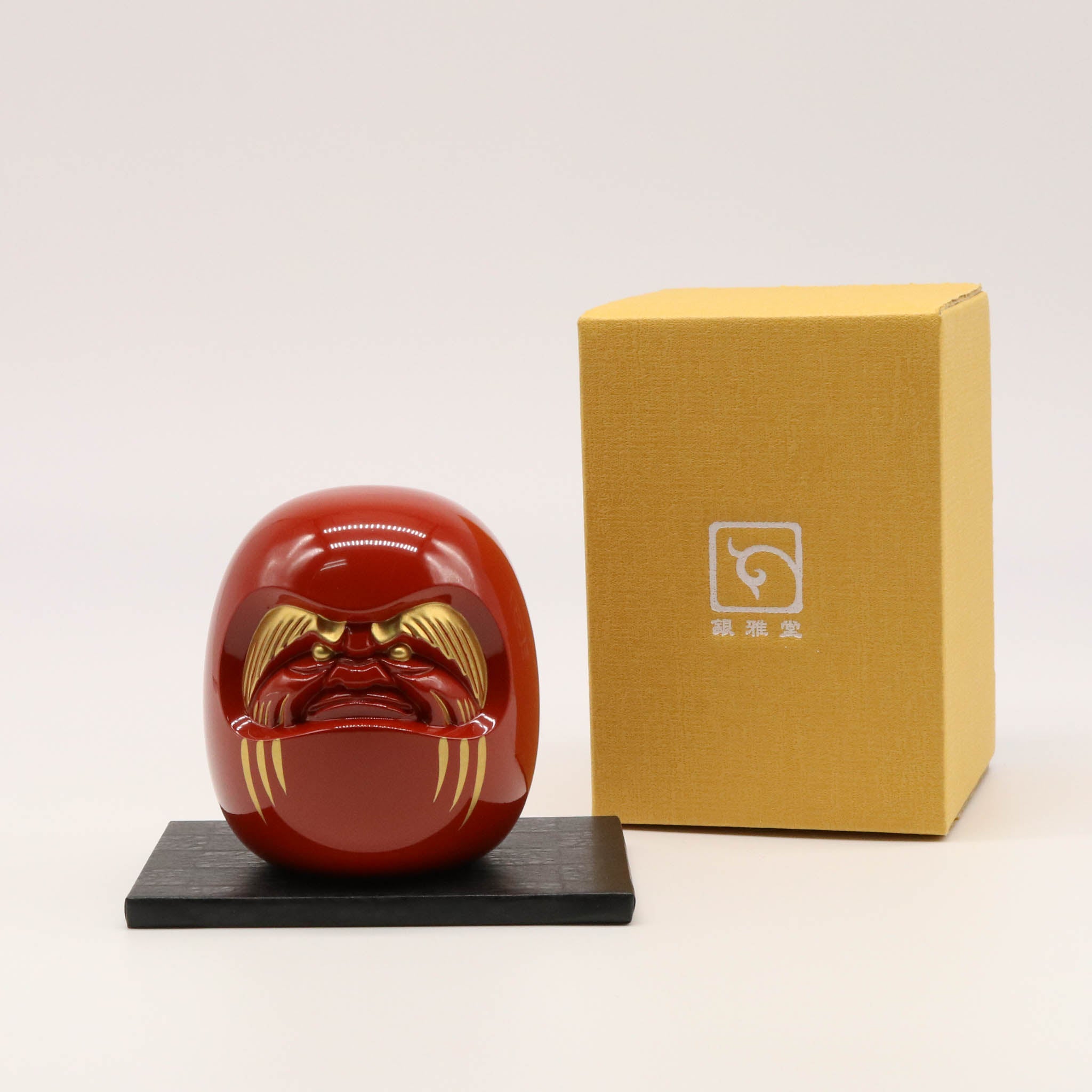 高岡銅器 | 達磨 | 赤漆・金蒔絵仕上げ | 銀雅堂