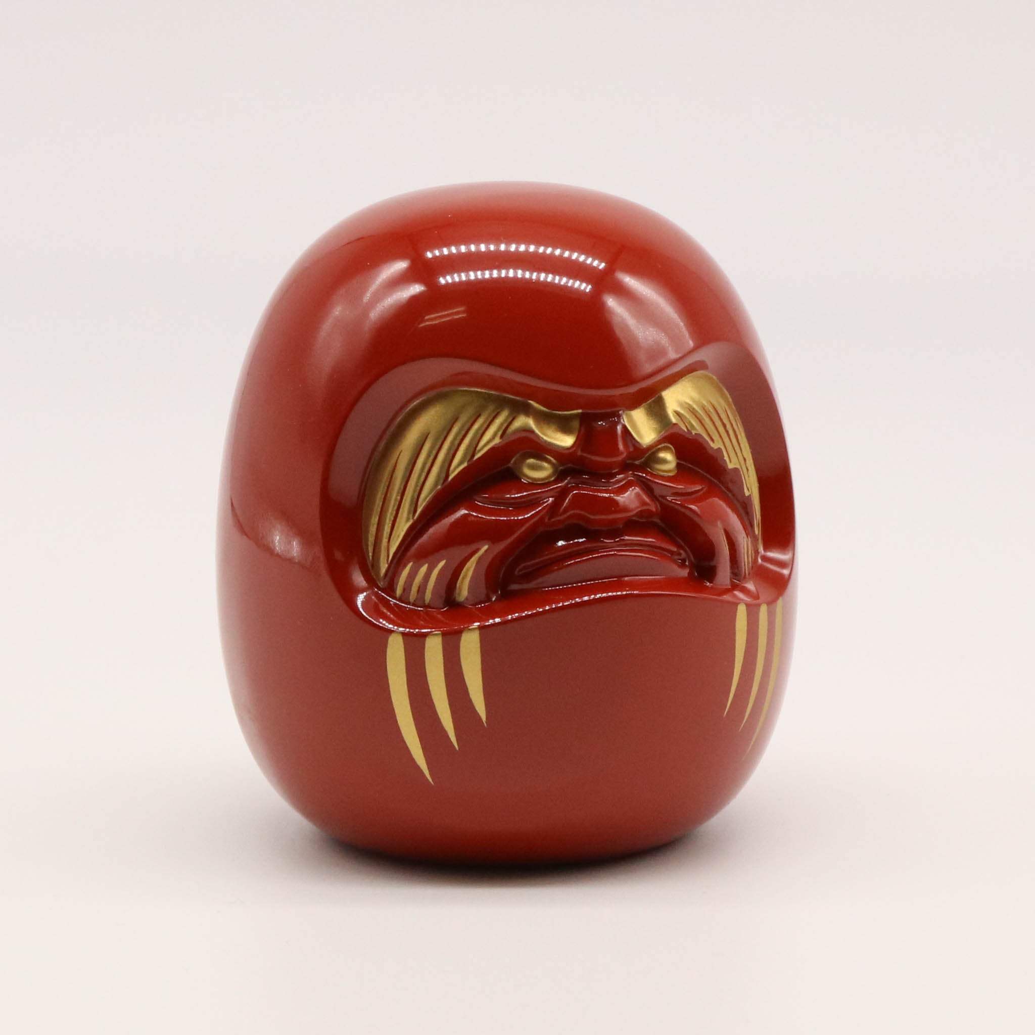 高岡銅器 | 達磨 | 赤漆・金蒔絵仕上げ | 銀雅堂