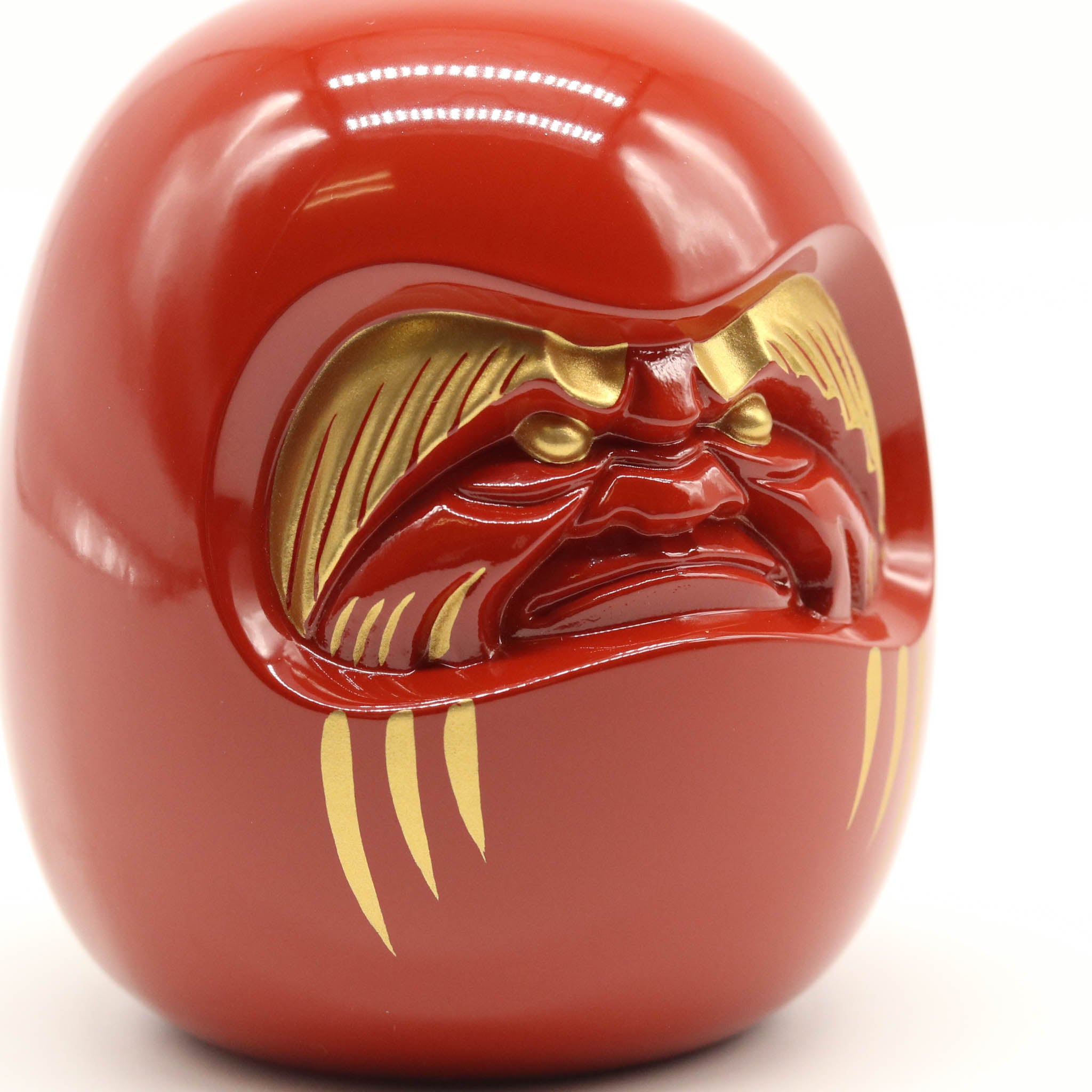 高岡銅器 | 達磨 | 赤漆・金蒔絵仕上げ | 銀雅堂