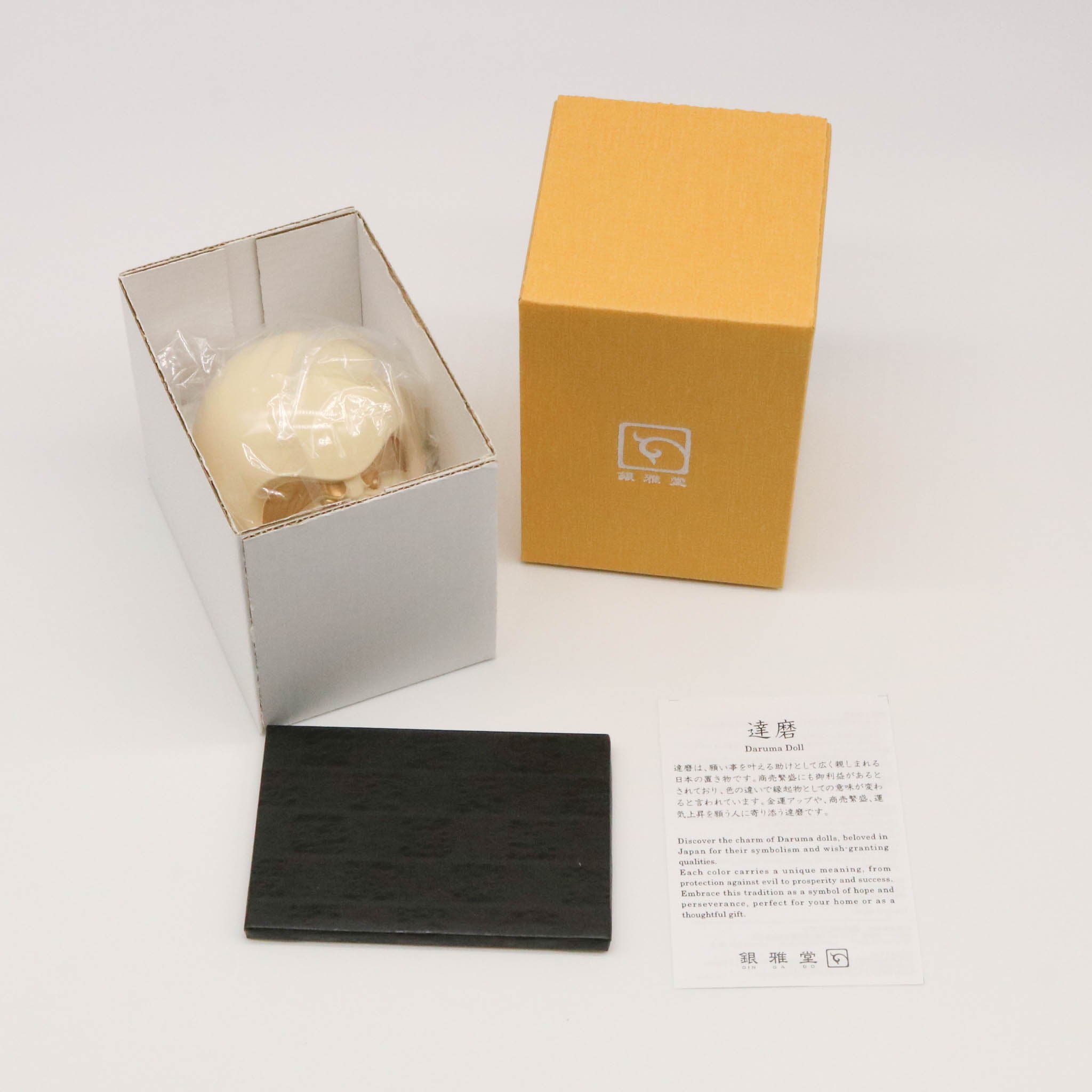 高岡銅器 | 達磨 | 白漆・金蒔絵仕上げ | 銀雅堂