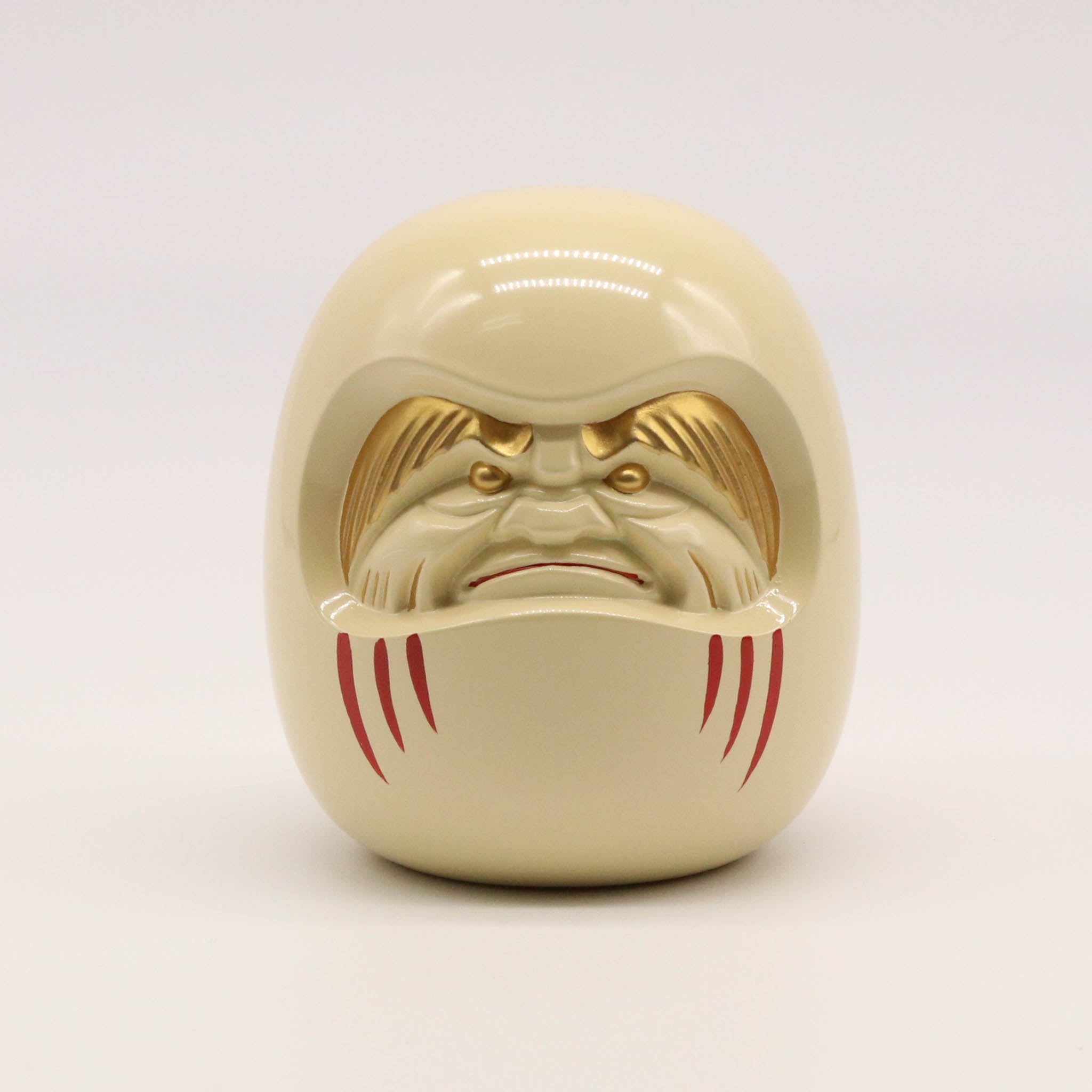 高岡銅器 | 達磨 | 白漆・金蒔絵仕上げ | 銀雅堂