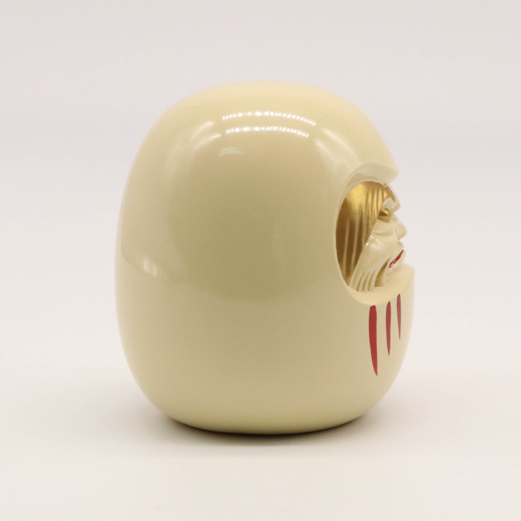 高岡銅器 | 達磨 | 白漆・金蒔絵仕上げ | 銀雅堂