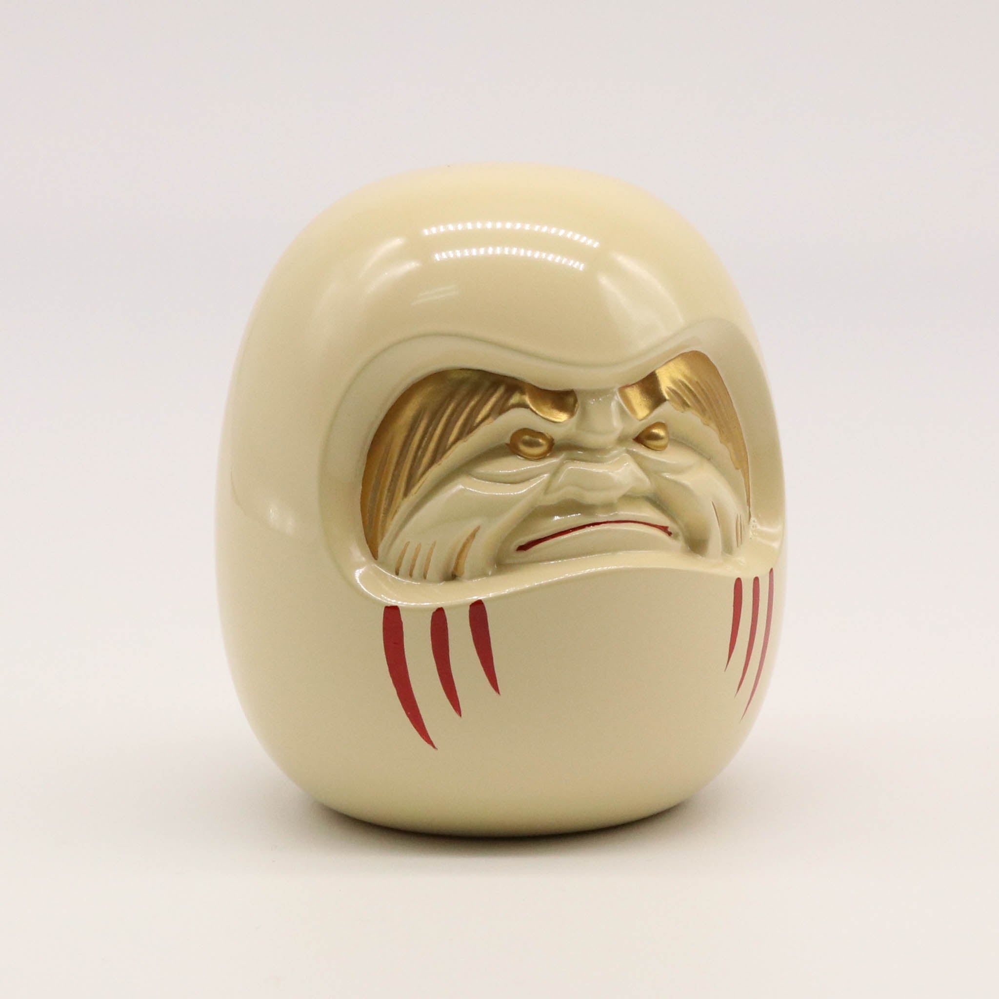 高岡銅器 | 達磨 | 白漆・金蒔絵仕上げ | 銀雅堂