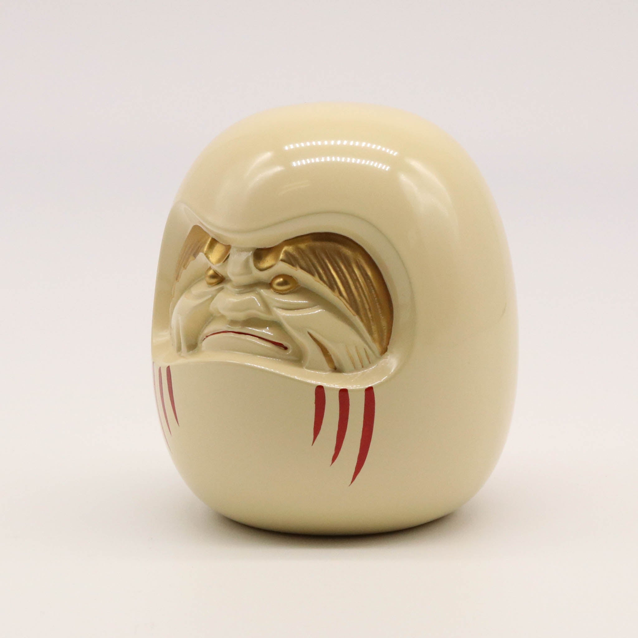 高岡銅器 | 達磨 | 白漆・金蒔絵仕上げ | 銀雅堂
