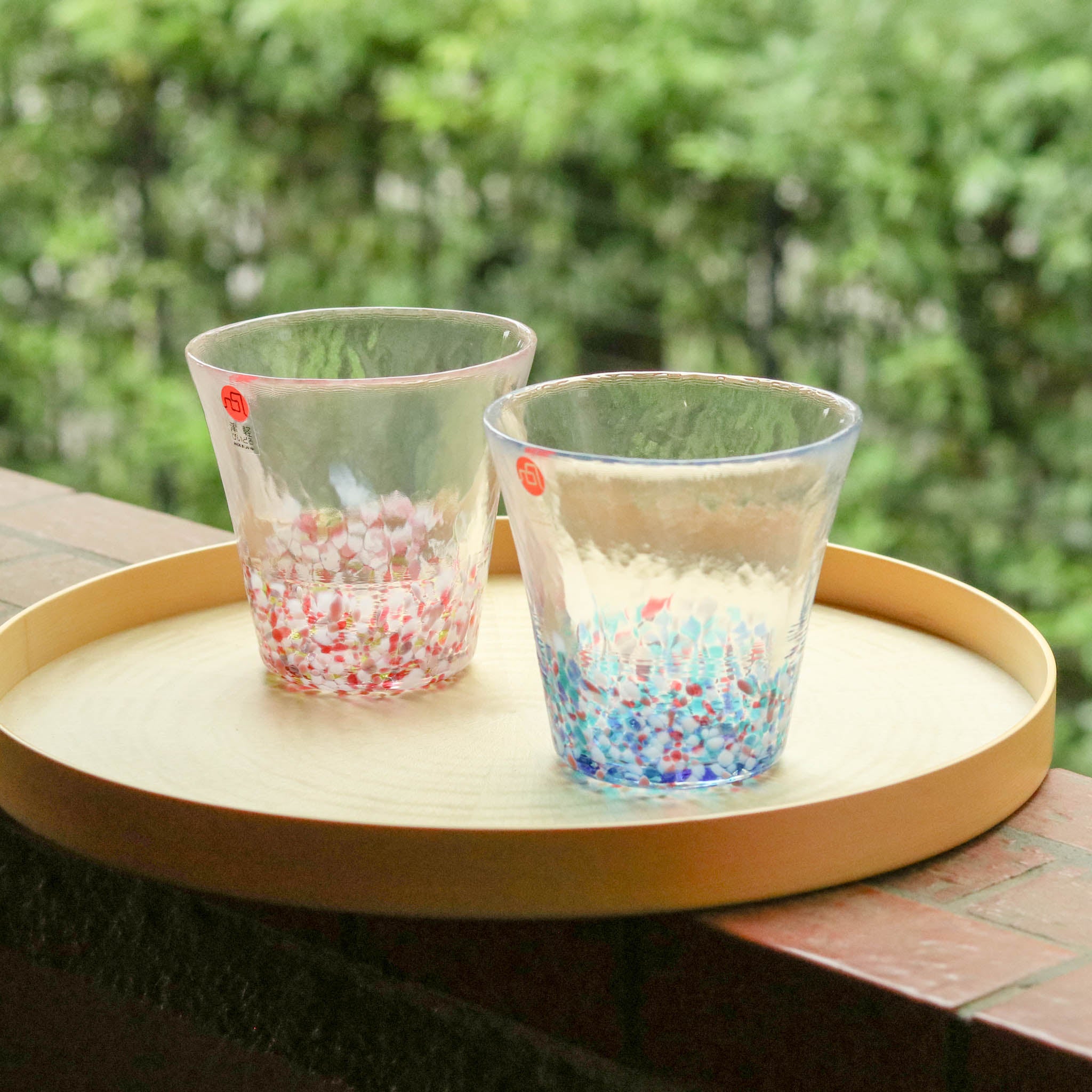 津軽びいどろ グラスペア | にほんの色ふうけい | 春麗ら | 北洋硝子