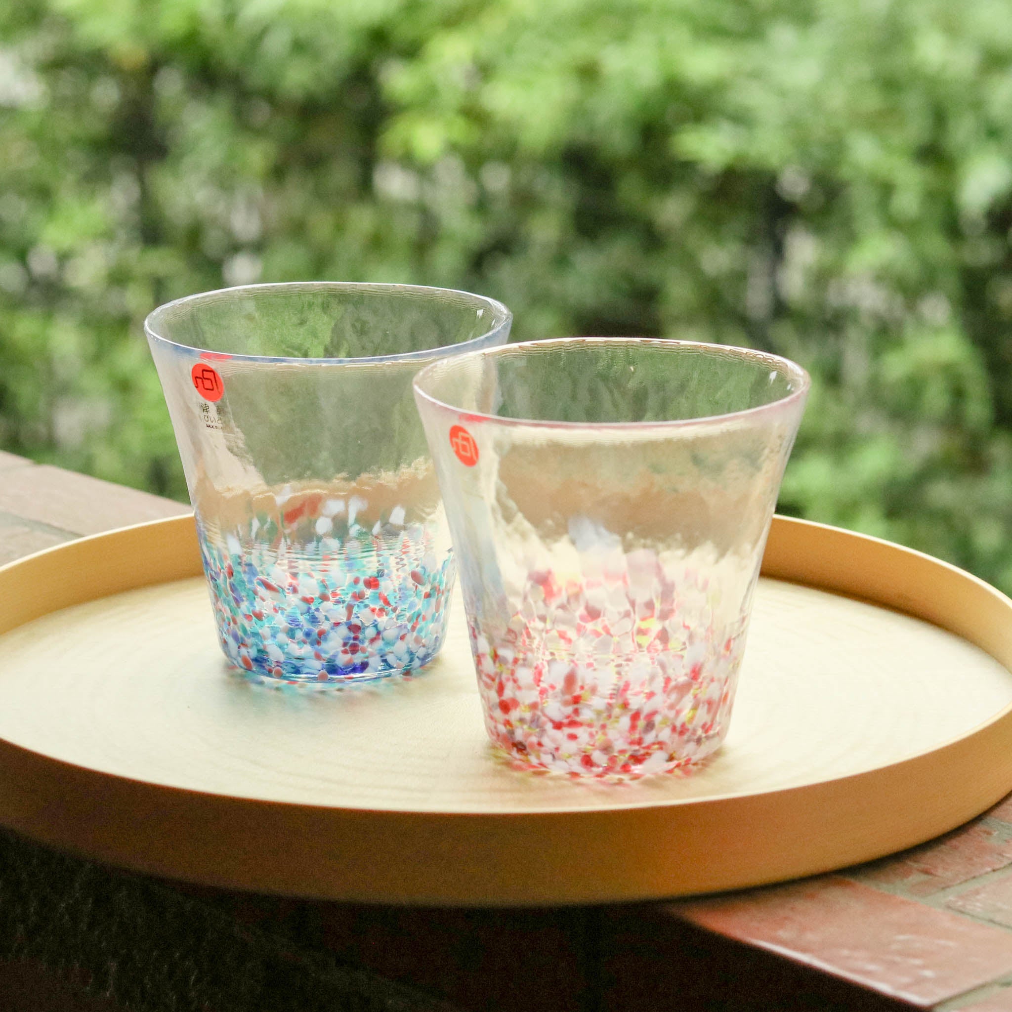 津軽びいどろ グラスペア | にほんの色ふうけい | 春麗ら | 北洋硝子