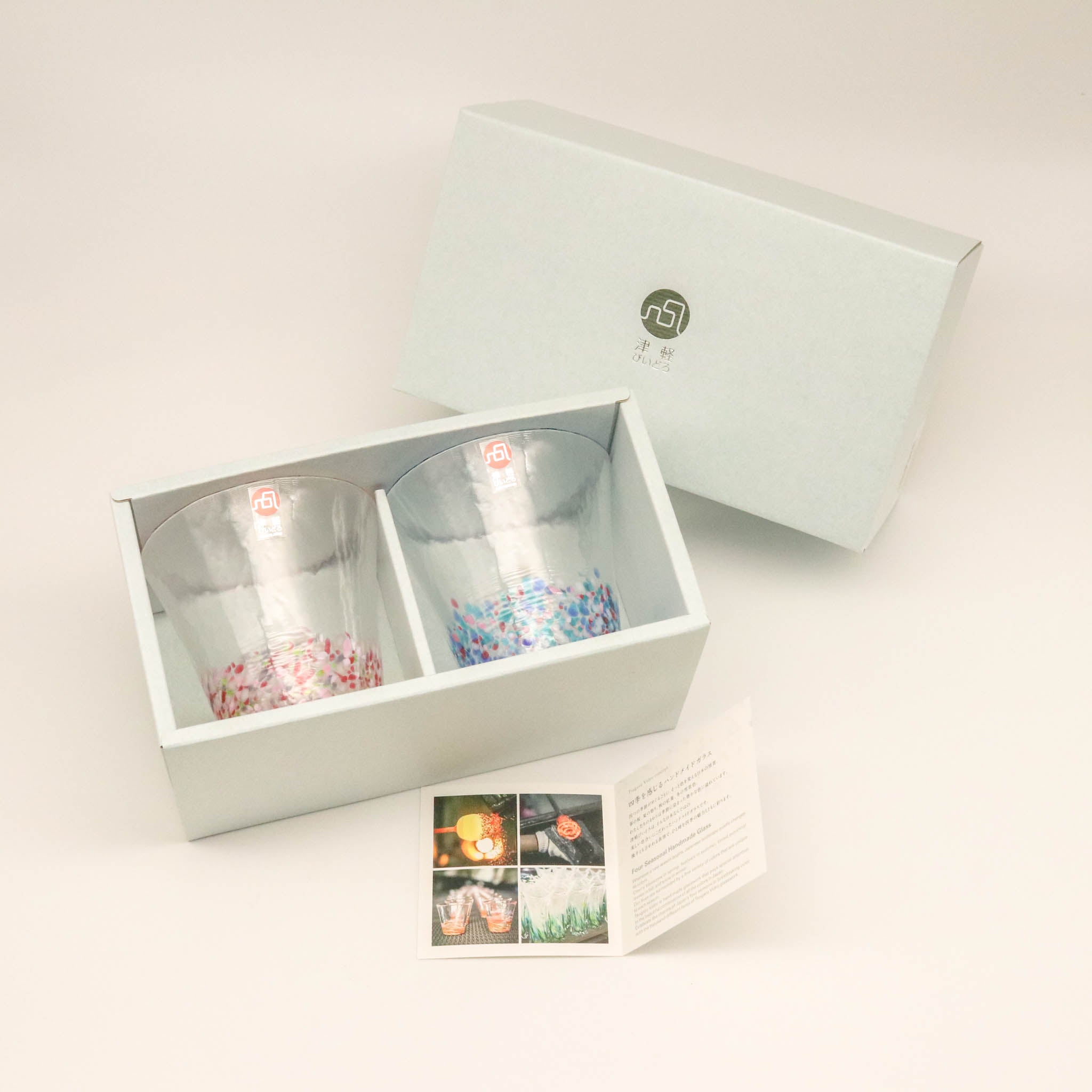 津軽びいどろ グラスペア | にほんの色ふうけい | 春麗ら | 北洋硝子