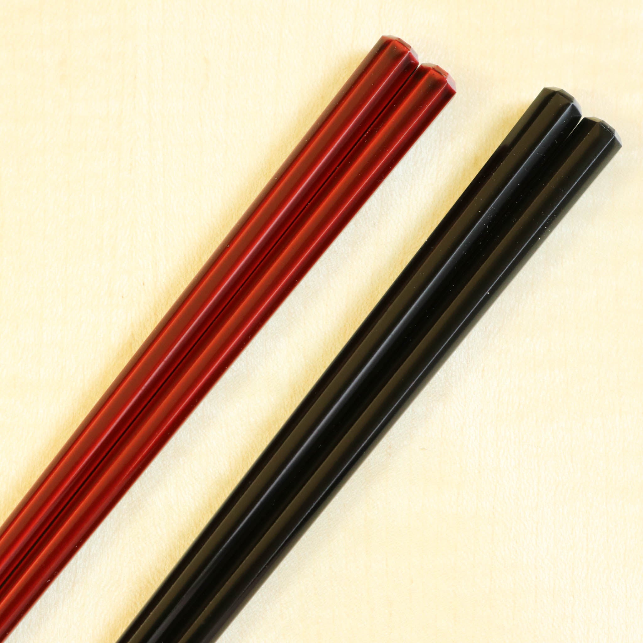 若狭塗 ペア箸 | 八角 桐箱入り | 黒檀 | マツ勘