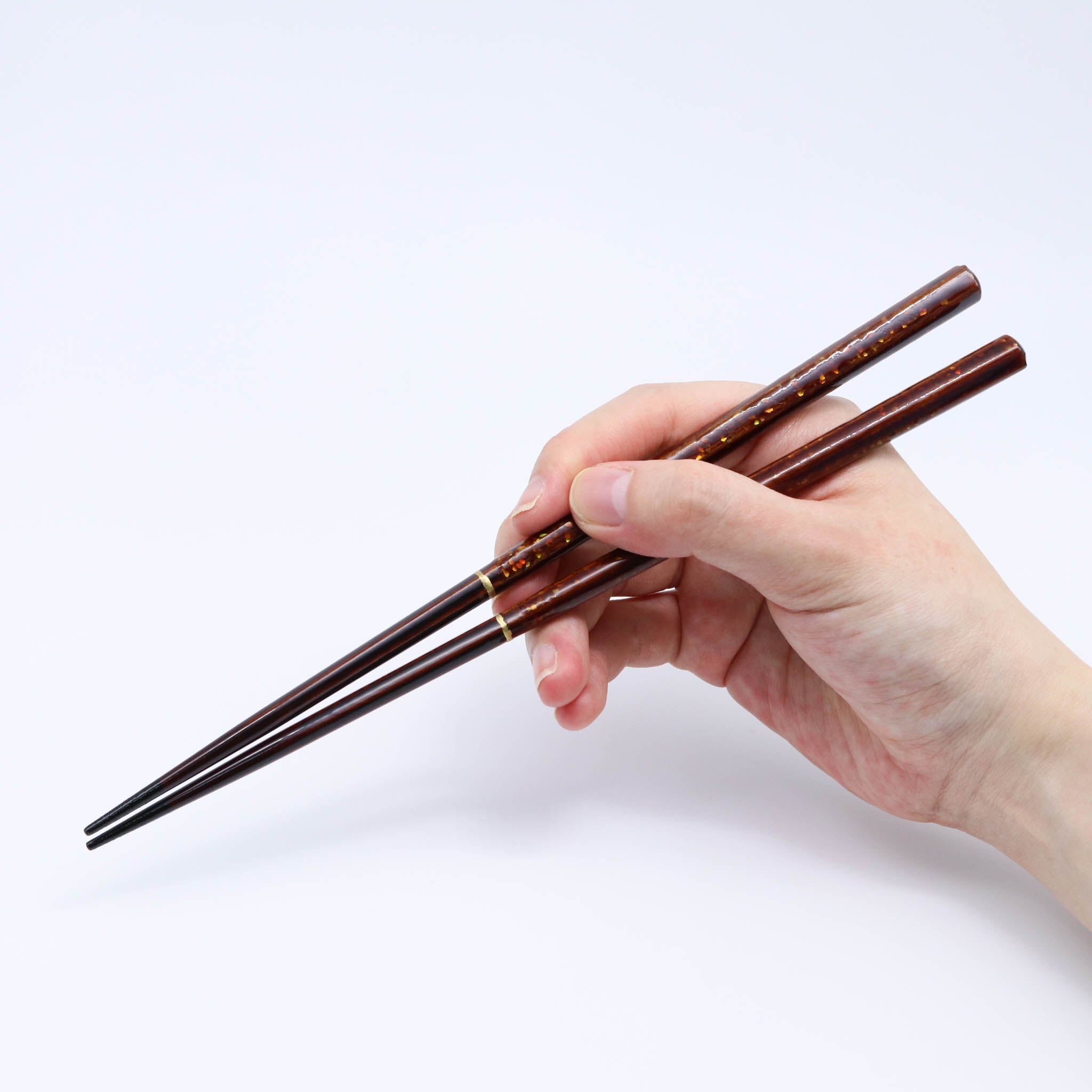 若狭塗 ペア箸 | WAKASA 六角 桐箱入り | 螺鈿 | マツ勘