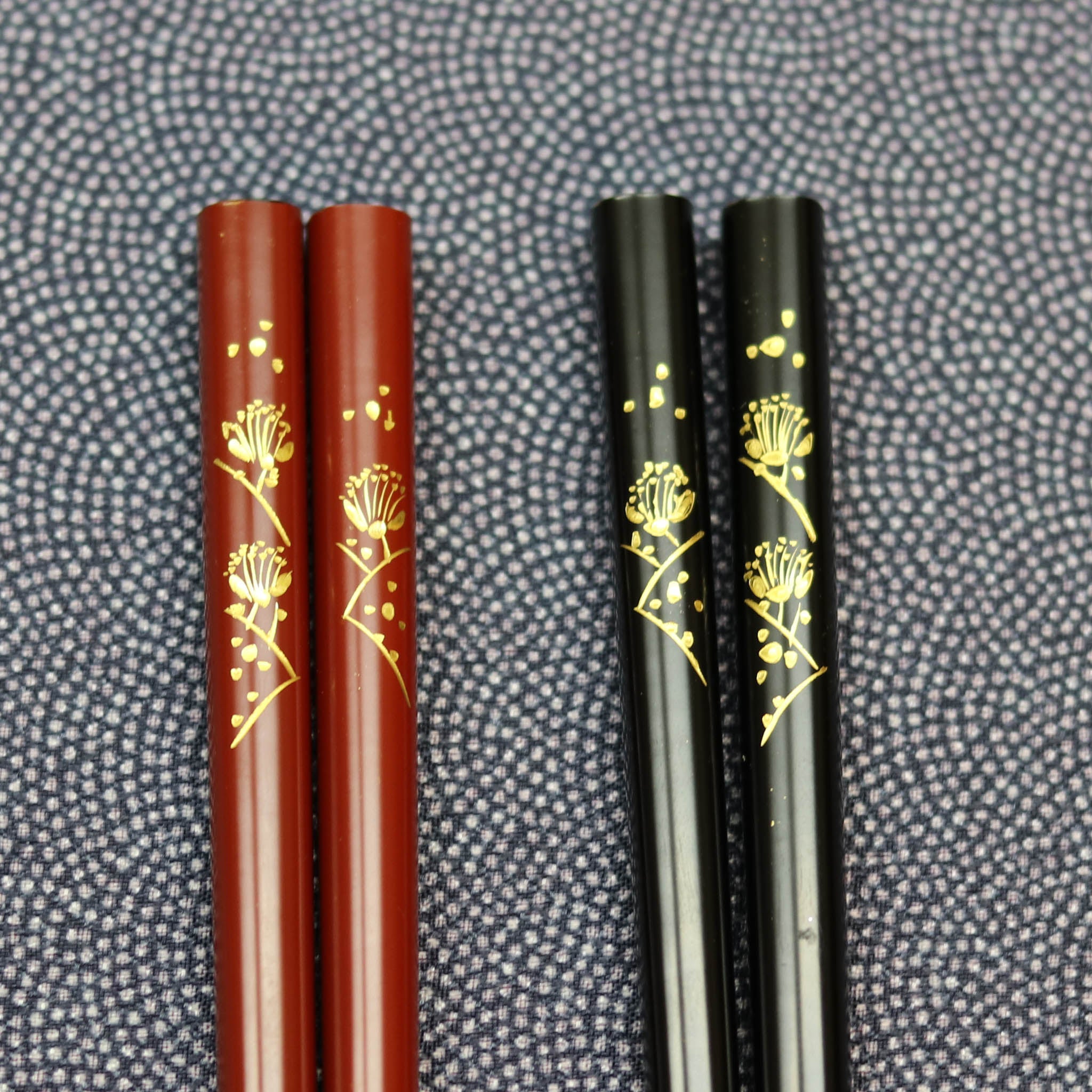 輪島塗 夫婦箸 | 梅沈金 | 22.5㎝ | 大藤漆器店