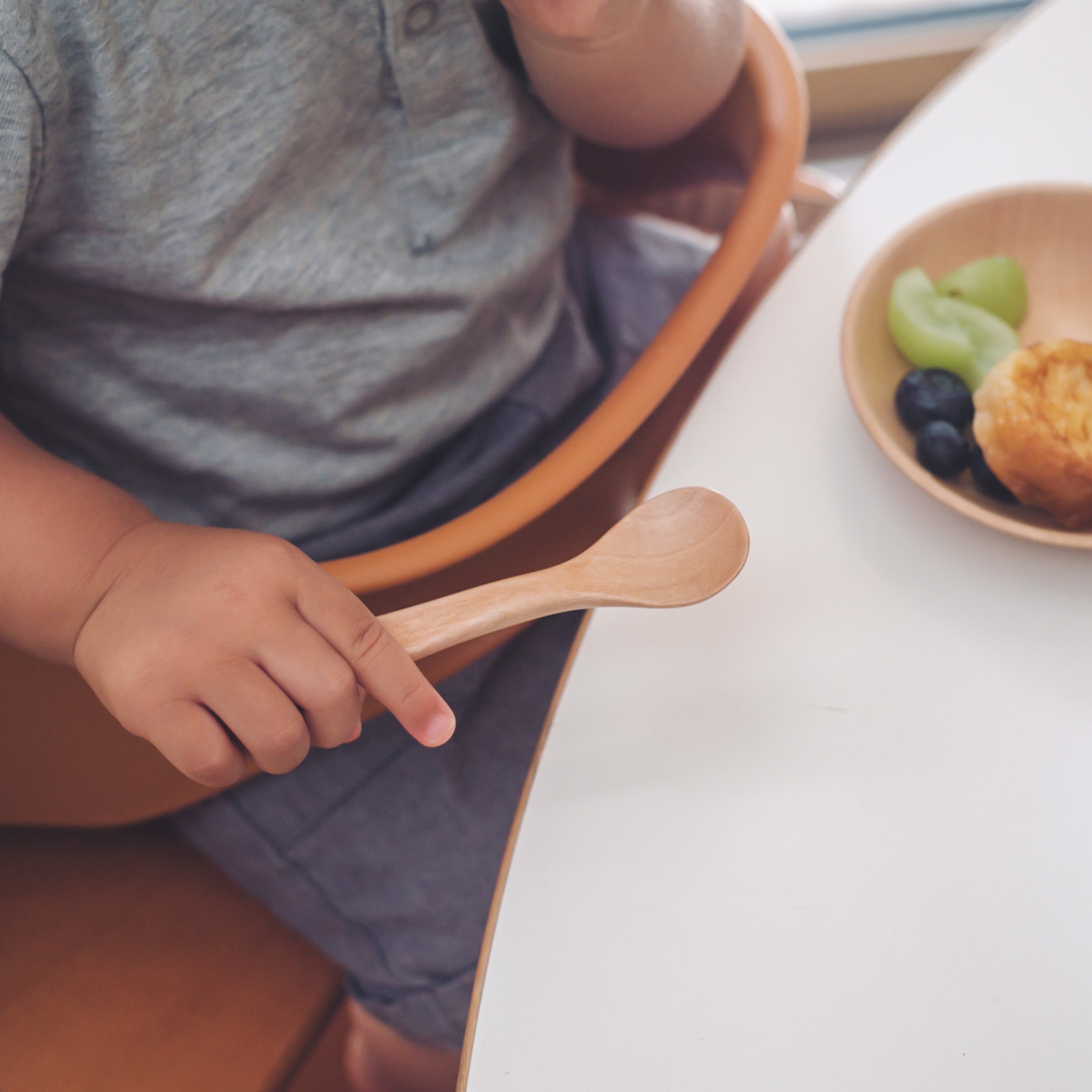 山中漆器 離乳食食器 | KIKKI-spoon | ときはピンク | KIKKI