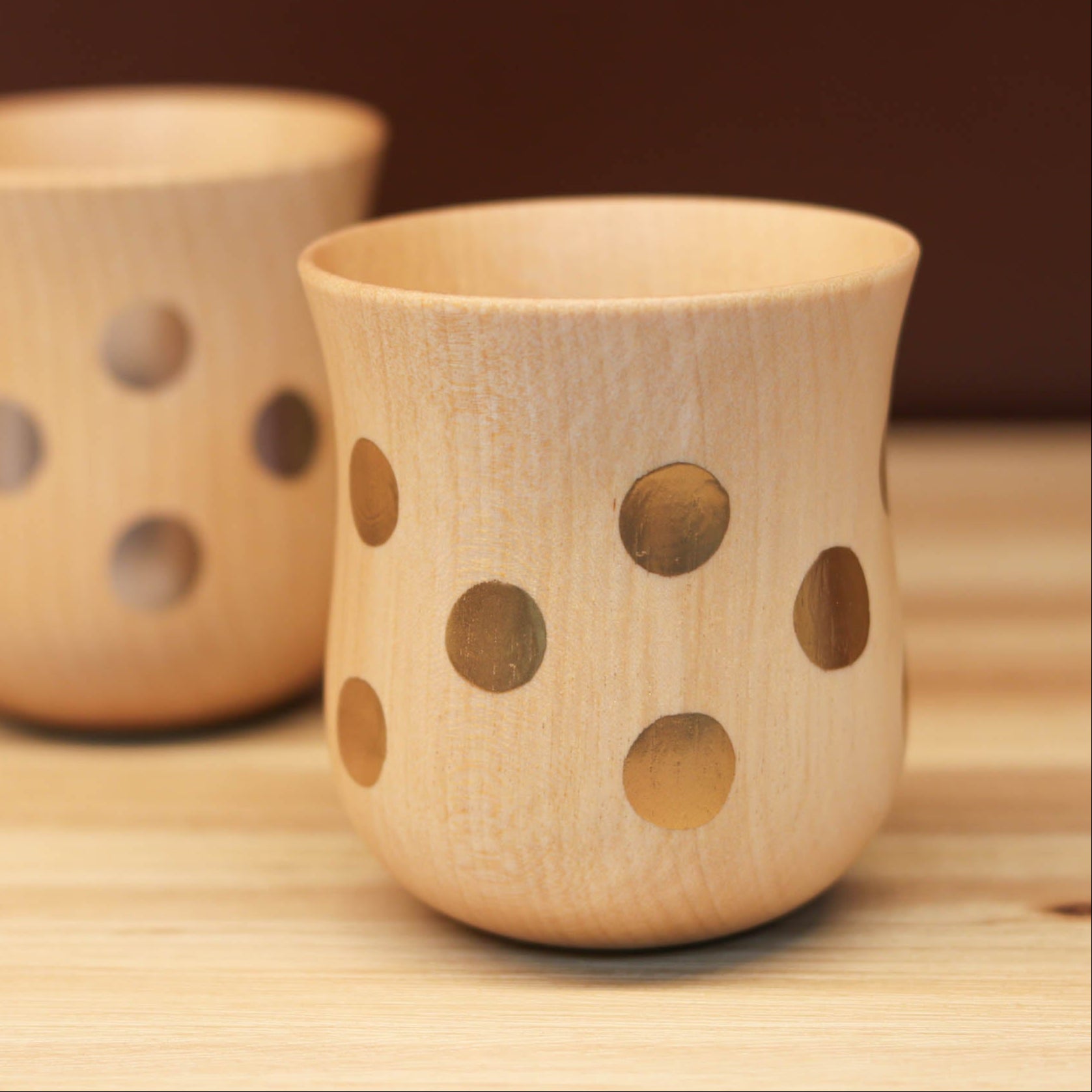 山中漆器 コップ | ⽔⽟カップ ミズメ桜 ナチュラル | ⾦ | 白鷺木工