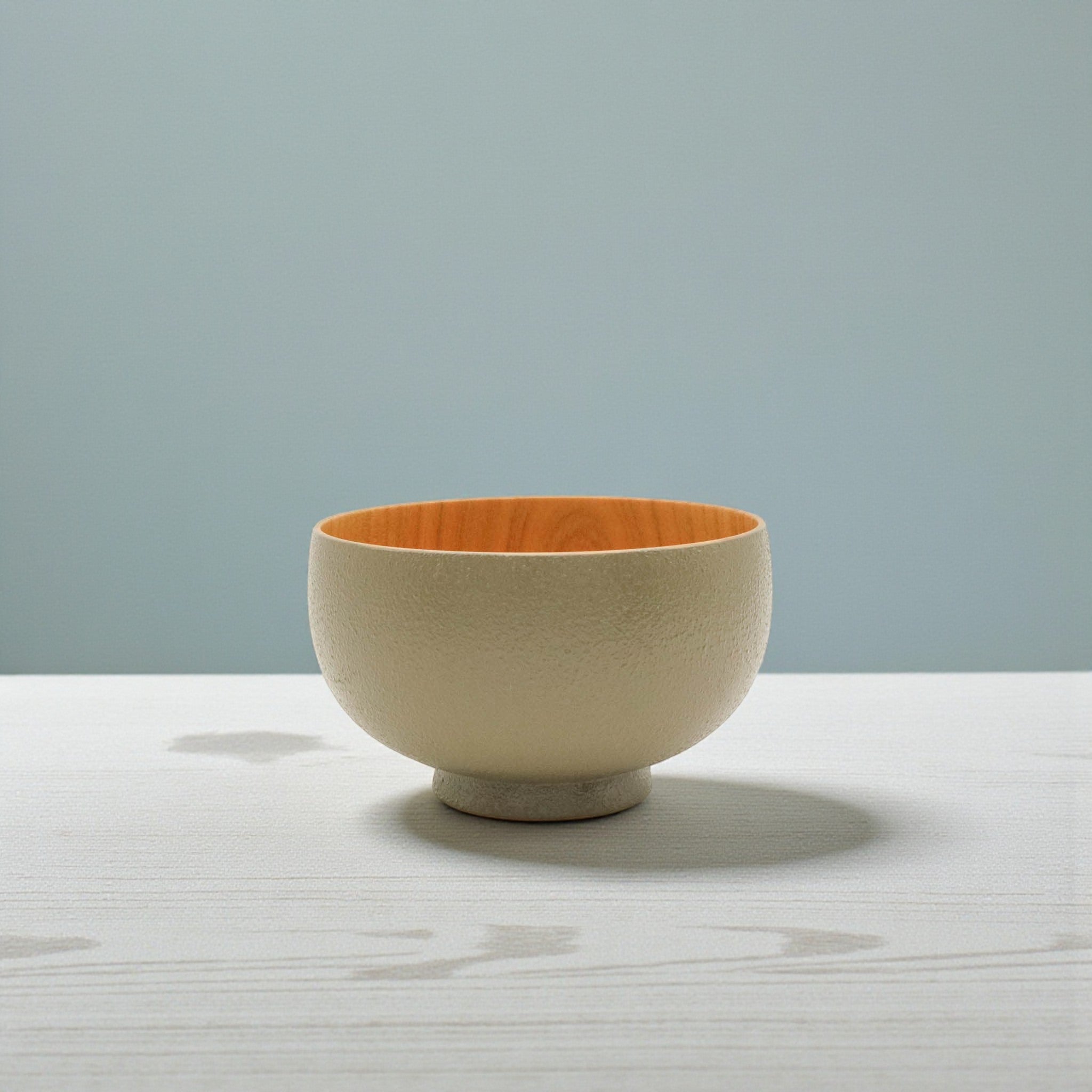 山中漆器 子供用食器 | しらさぎ椀S sibo | 桜 ナチュラル×グレー | 白鷺木工