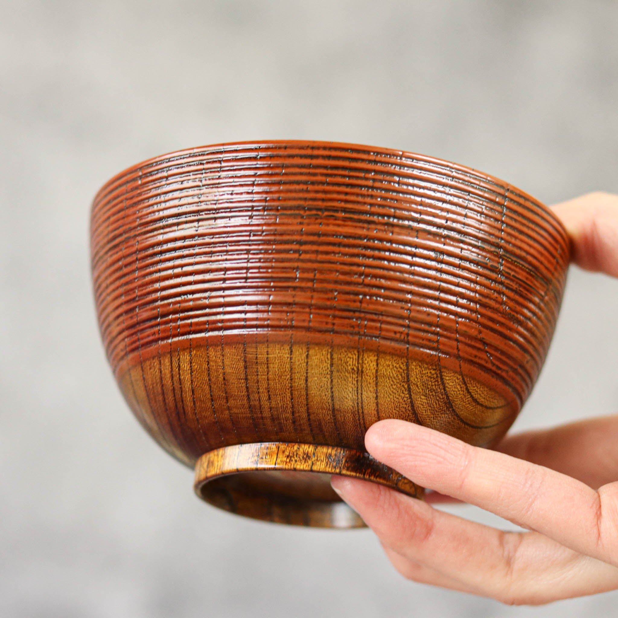 山中漆器 お碗 | 欅根来曙塗分 | 夫婦椀 | 大島東太郎商店