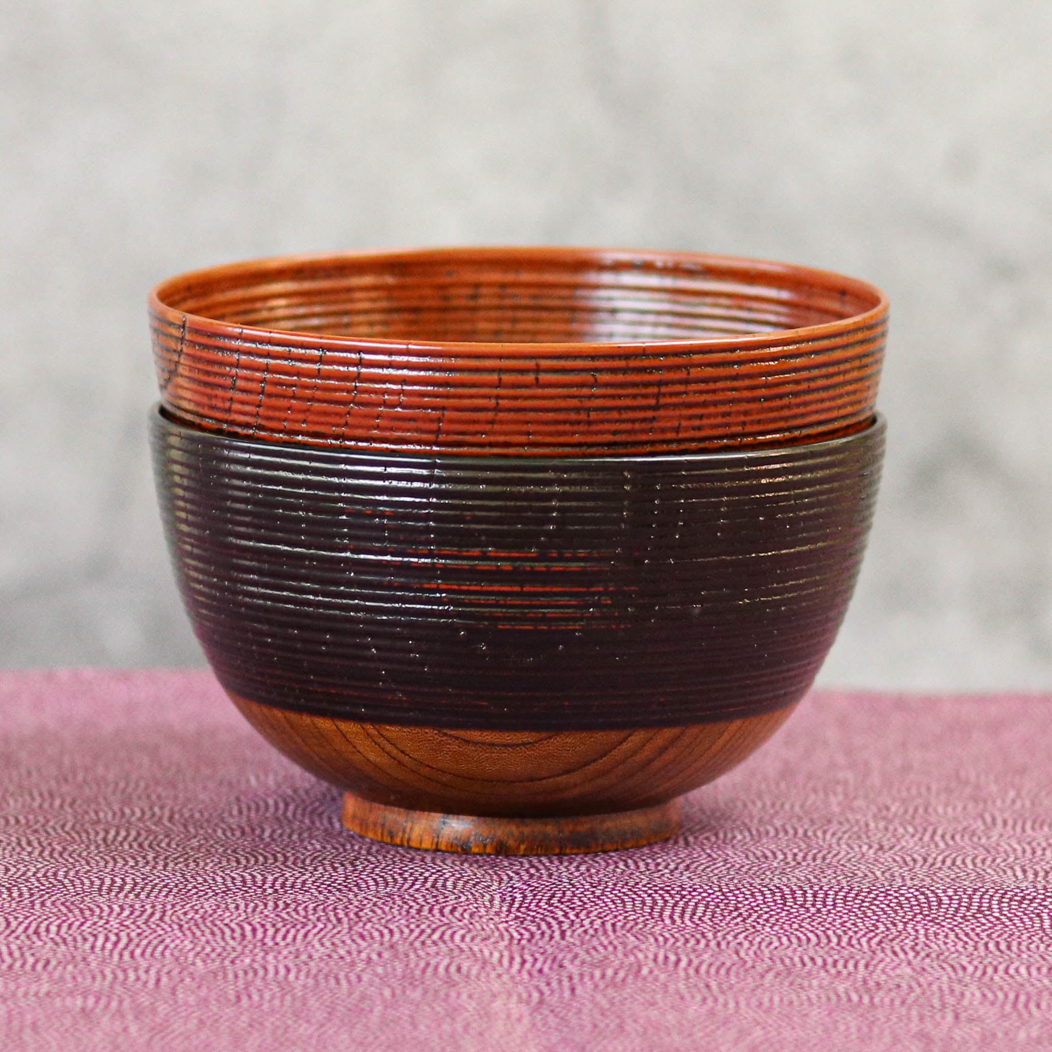 山中漆器 お碗 | 欅根来曙塗分 | 夫婦椀 | 大島東太郎商店