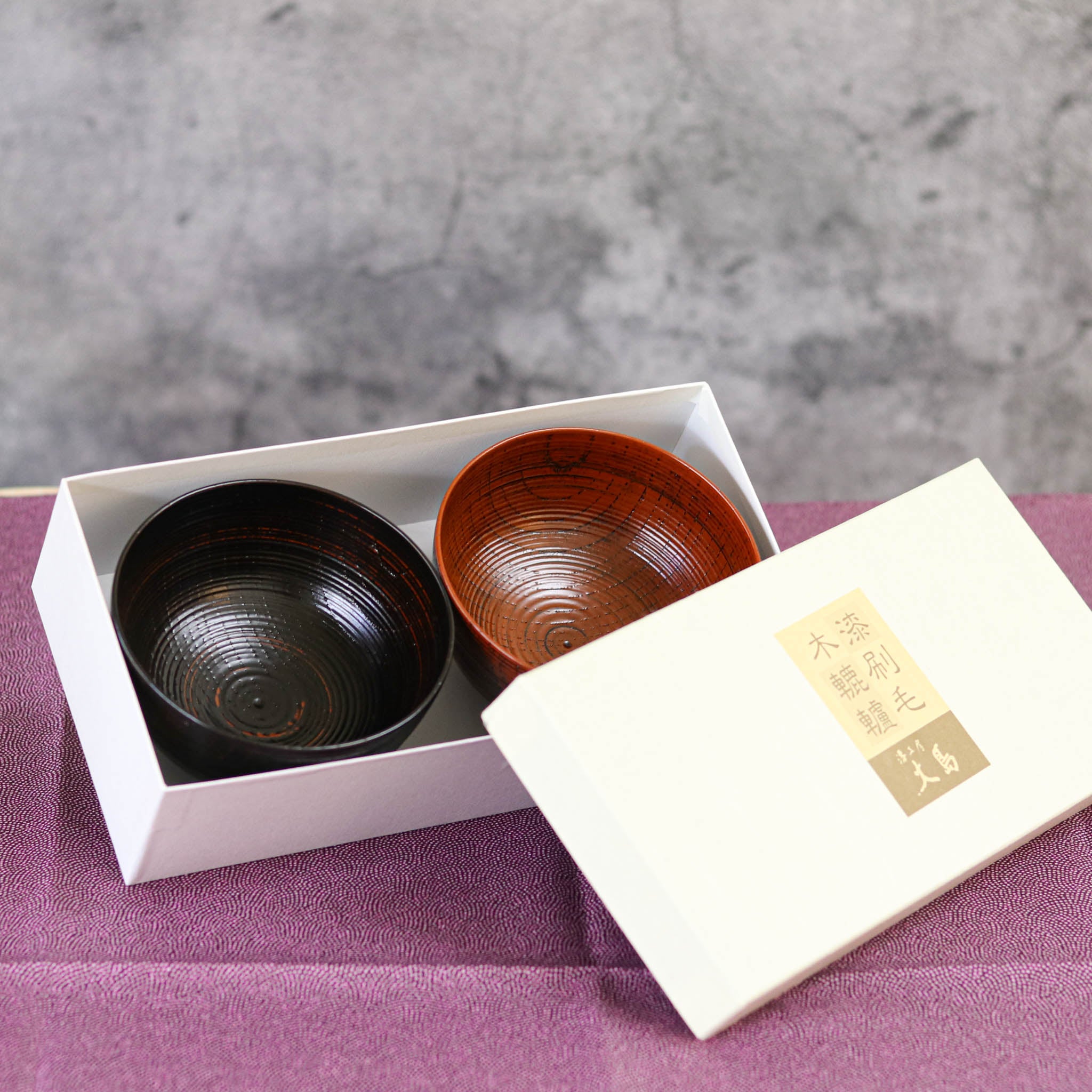 山中漆器 お碗 | 欅根来曙塗分 | 夫婦椀 | 大島東太郎商店