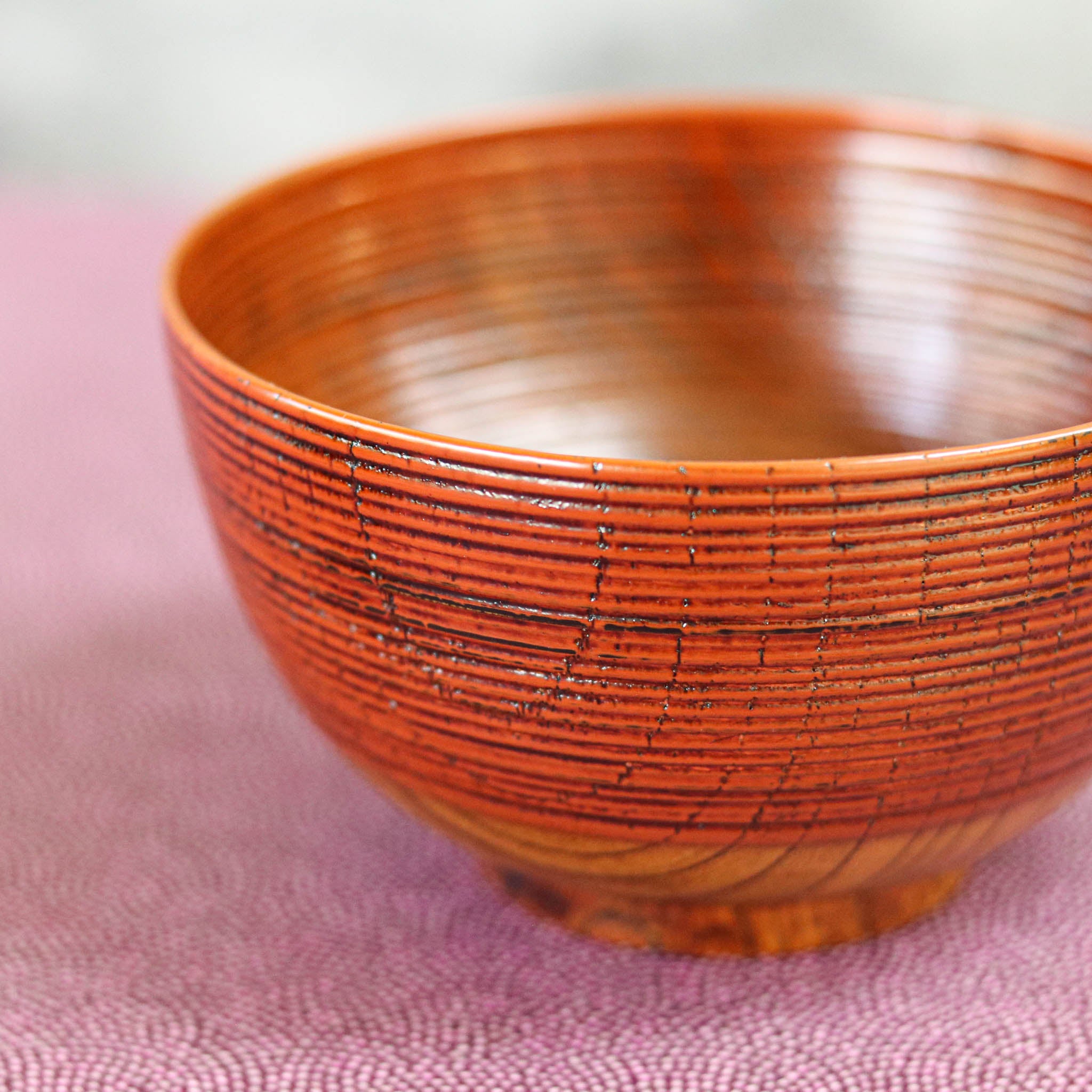 山中漆器 お碗 | 欅根来曙塗分 | 夫婦椀 | 大島東太郎商店