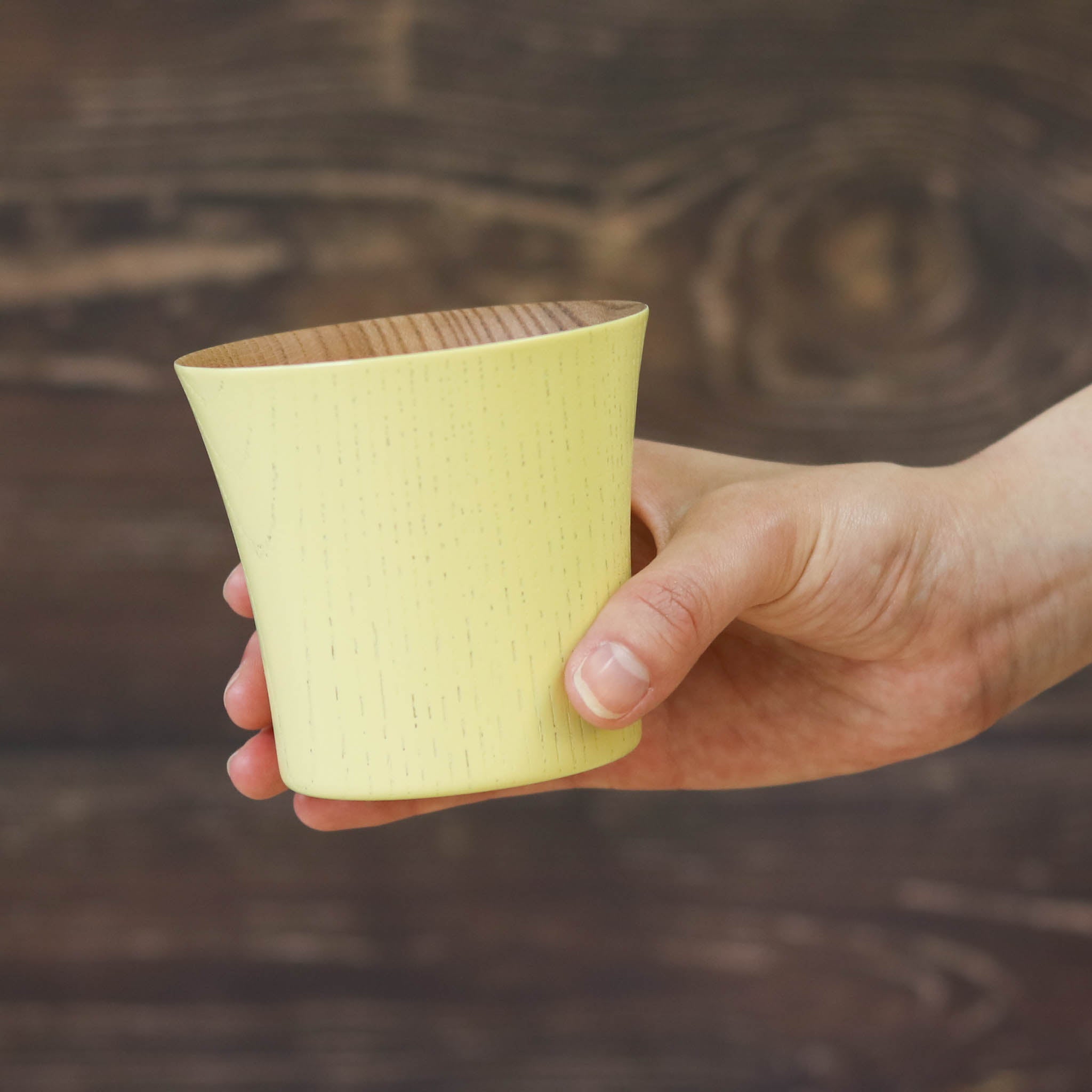 山中漆器 カップ | とりどりかっぷ | イエロー 小 | 山崎又一商店