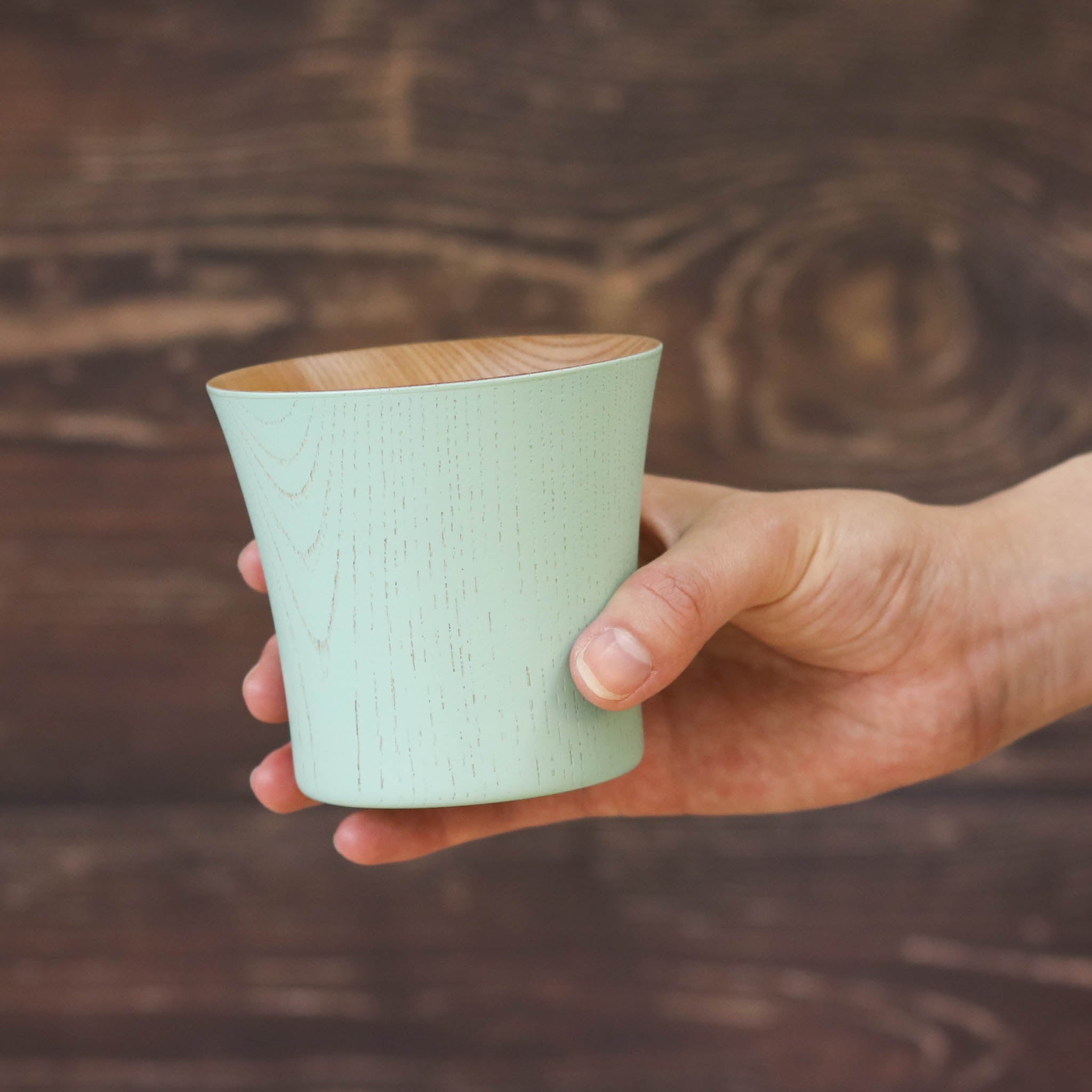 山中漆器 カップ | とりどりかっぷ | ミント 小 | 山崎又一商店