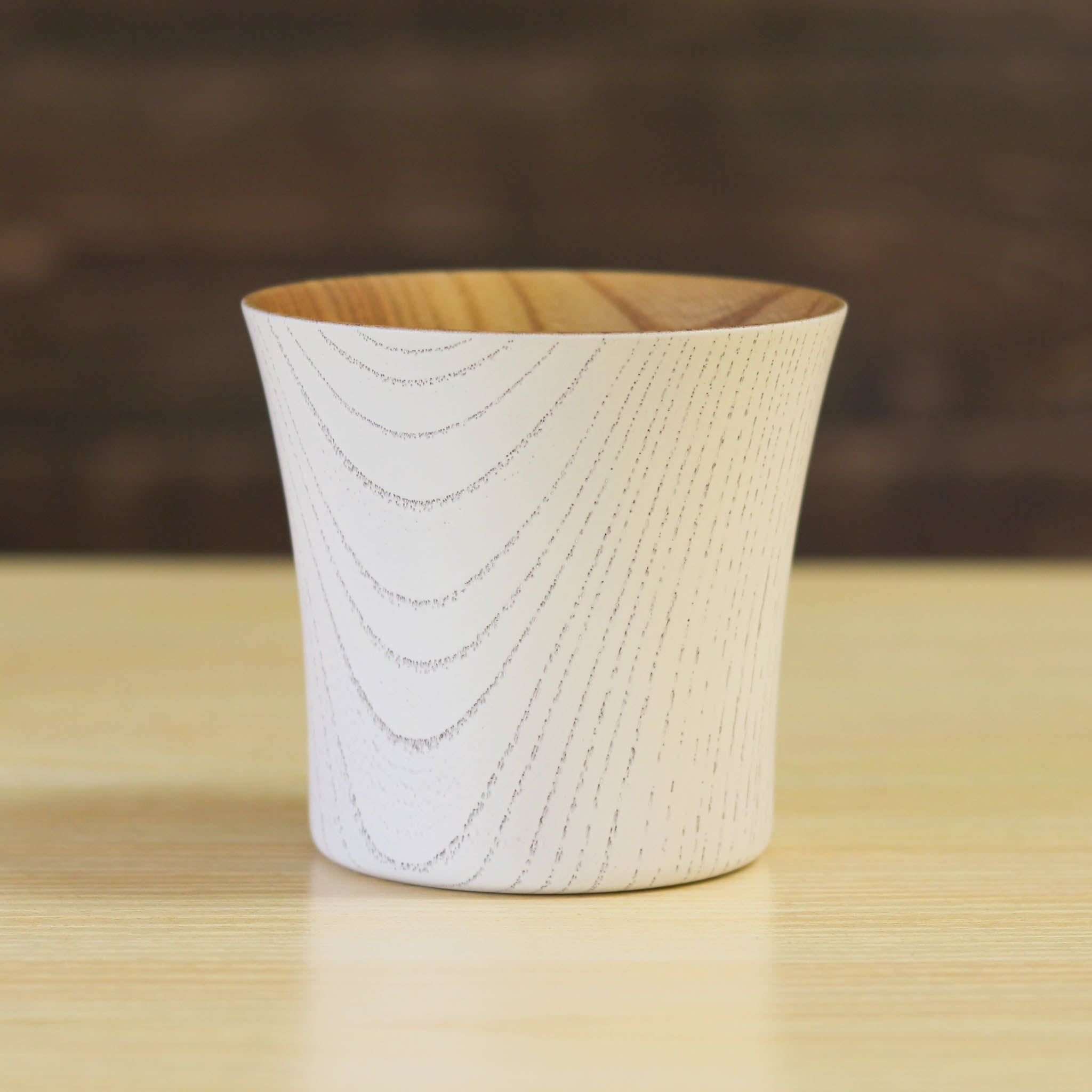山中漆器 カップ | とりどりかっぷ | ホワイト 小 | 山崎又一商店